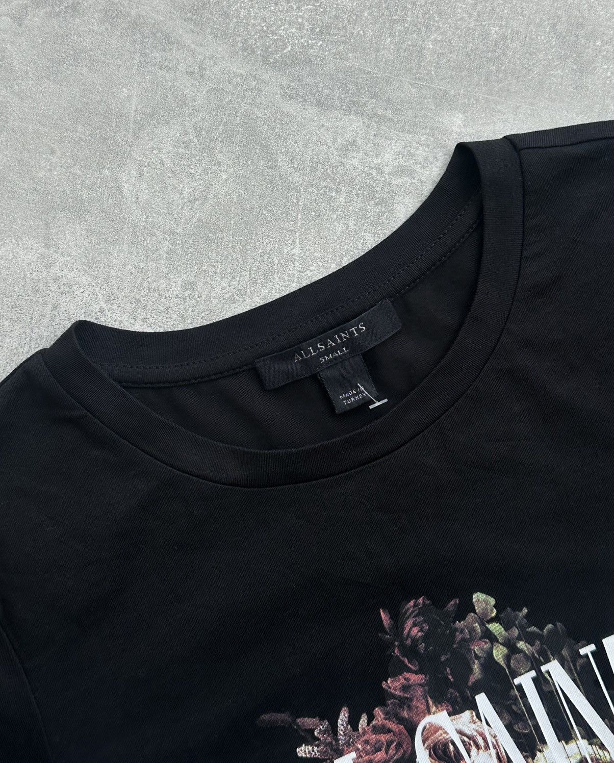 Allsaints AllSaints women Black Floral Graphic T-Shirt Size S Size S / US 4 / IT 40 - 2 Thumbnail