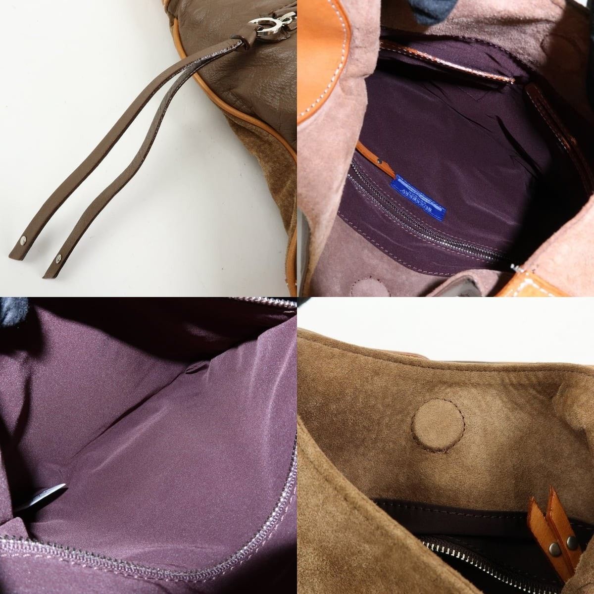 Burberry Burberry Blue Label Suede Leather Shoulder Bag Brown Size ONE SIZE - 7 Thumbnail