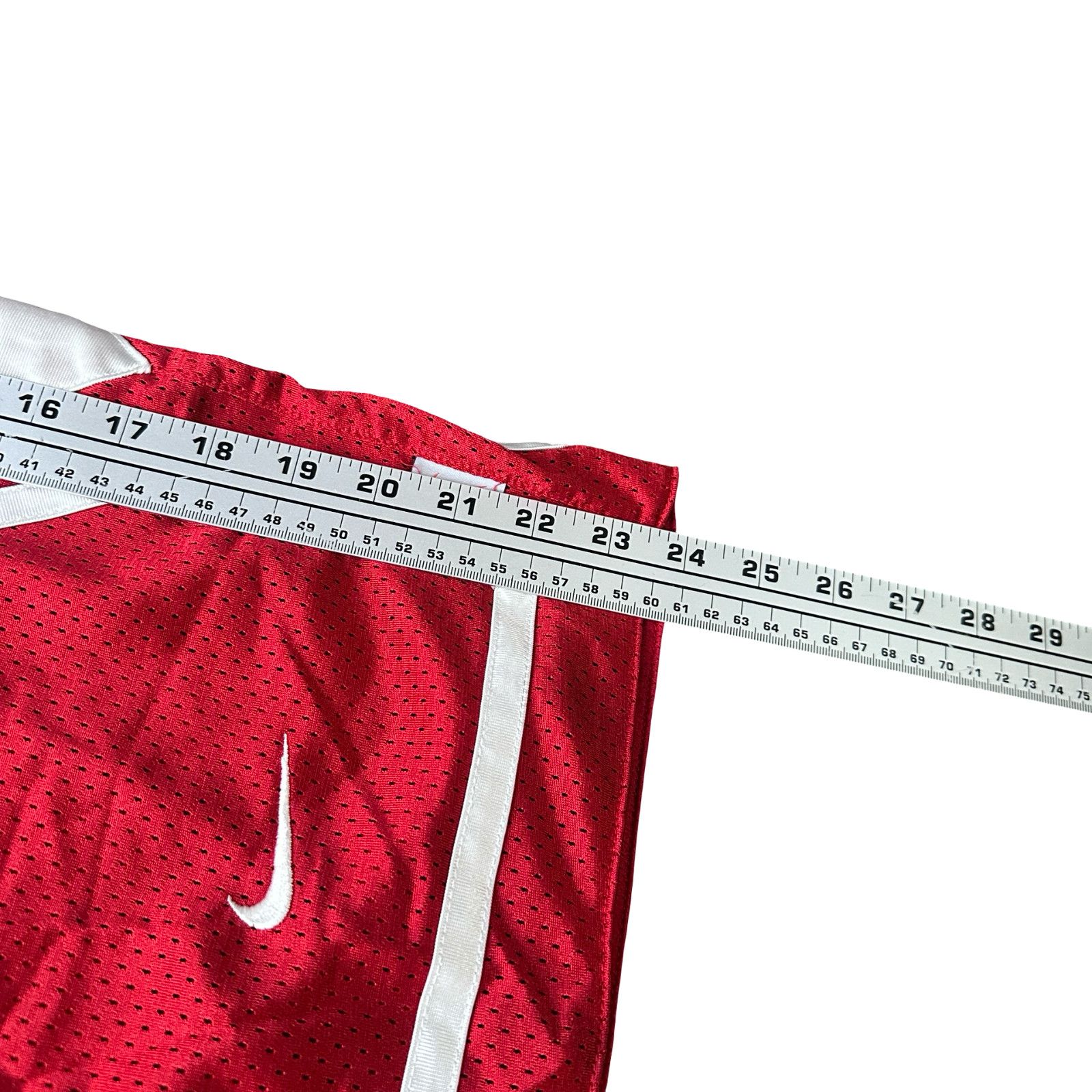 Nike VTG Nike Basketball Shorts Men 2XL Red Swoosh Dazzle Trim Size US 40 / EU 56 - 7 Thumbnail