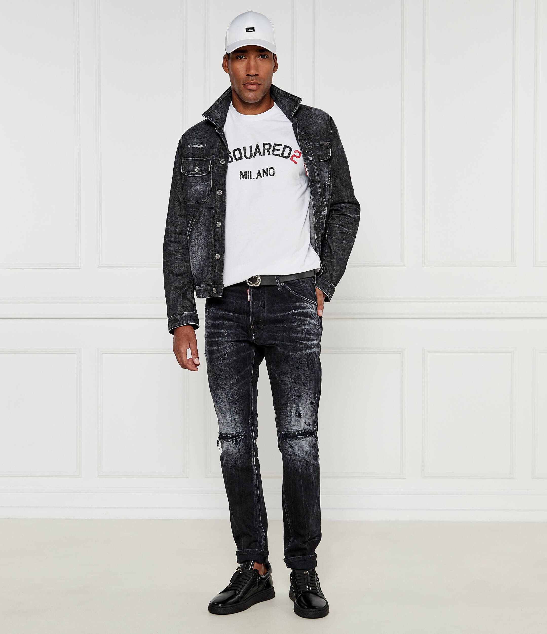 Dsquared2 o1s22i1n0325 Slim Fit Jeans in Black Size US 32 / EU 48 - 2 Thumbnail