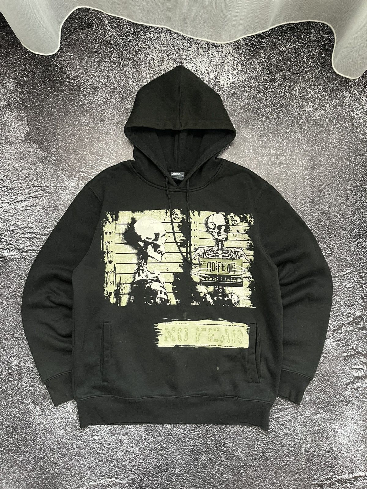 No Fear Crazy Vintage Y2k No Fear Skeleton Skull Zip Hoodie Black Size US XL / EU 56 / 4 - 1 Thumbnail