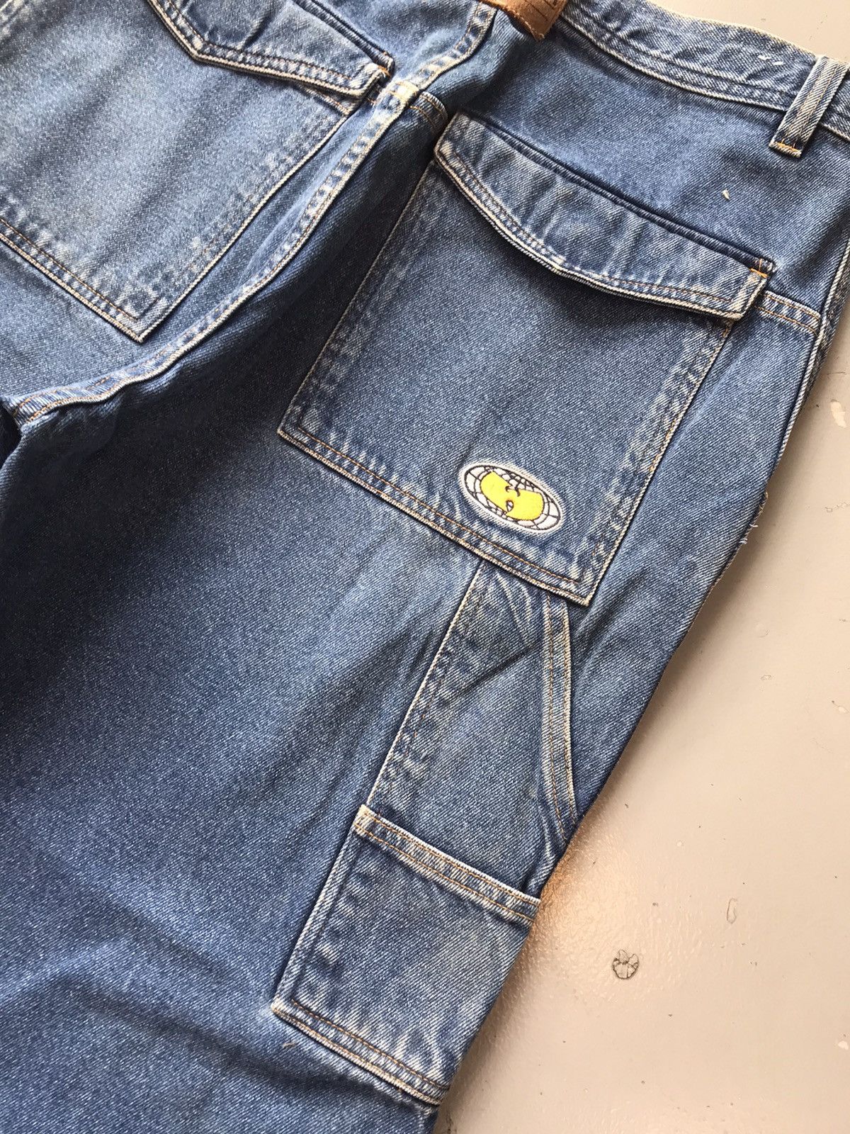 JNCO × Vintage × Wu-Tang Clan Vintage Wu wear multiple pockets loose fit cargo denim Size US 35 - 13 Thumbnail