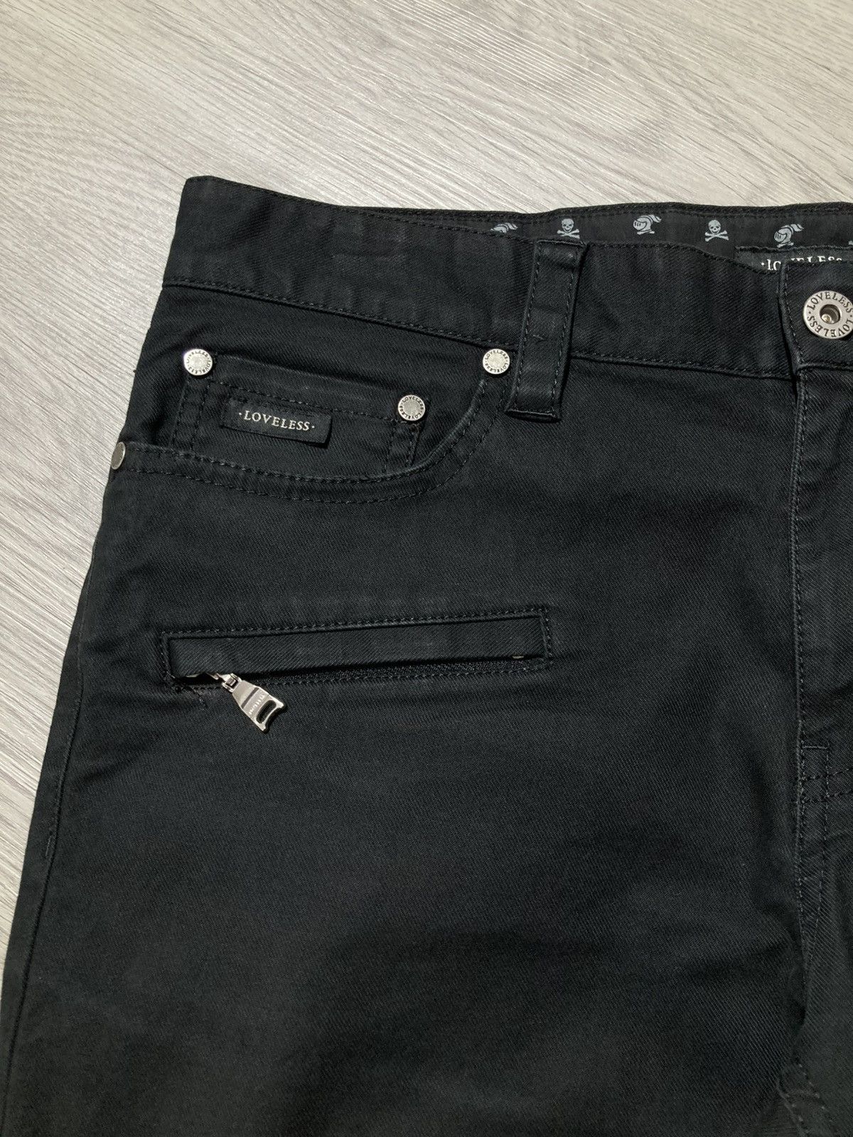 20471120 2000s Loveless Skull Patch Logo Punk Gothic Vkei Style Pants Size US 32 / EU 48 - 16 Thumbnail