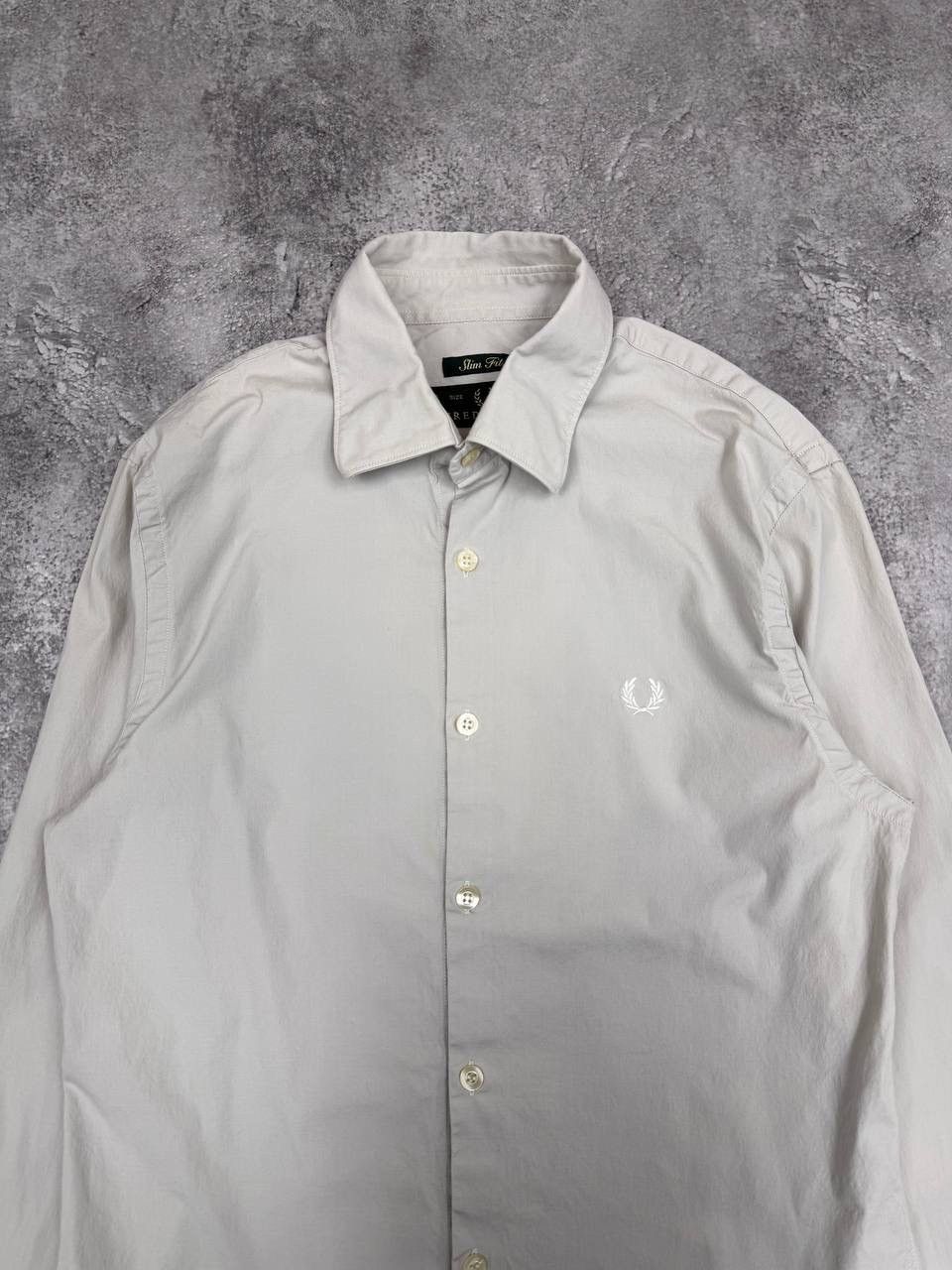 Fred Perry Fred Perry Men's Slim Fit Shirt Grey Size S Size US S / EU 44-46 / 1 - 3 Thumbnail