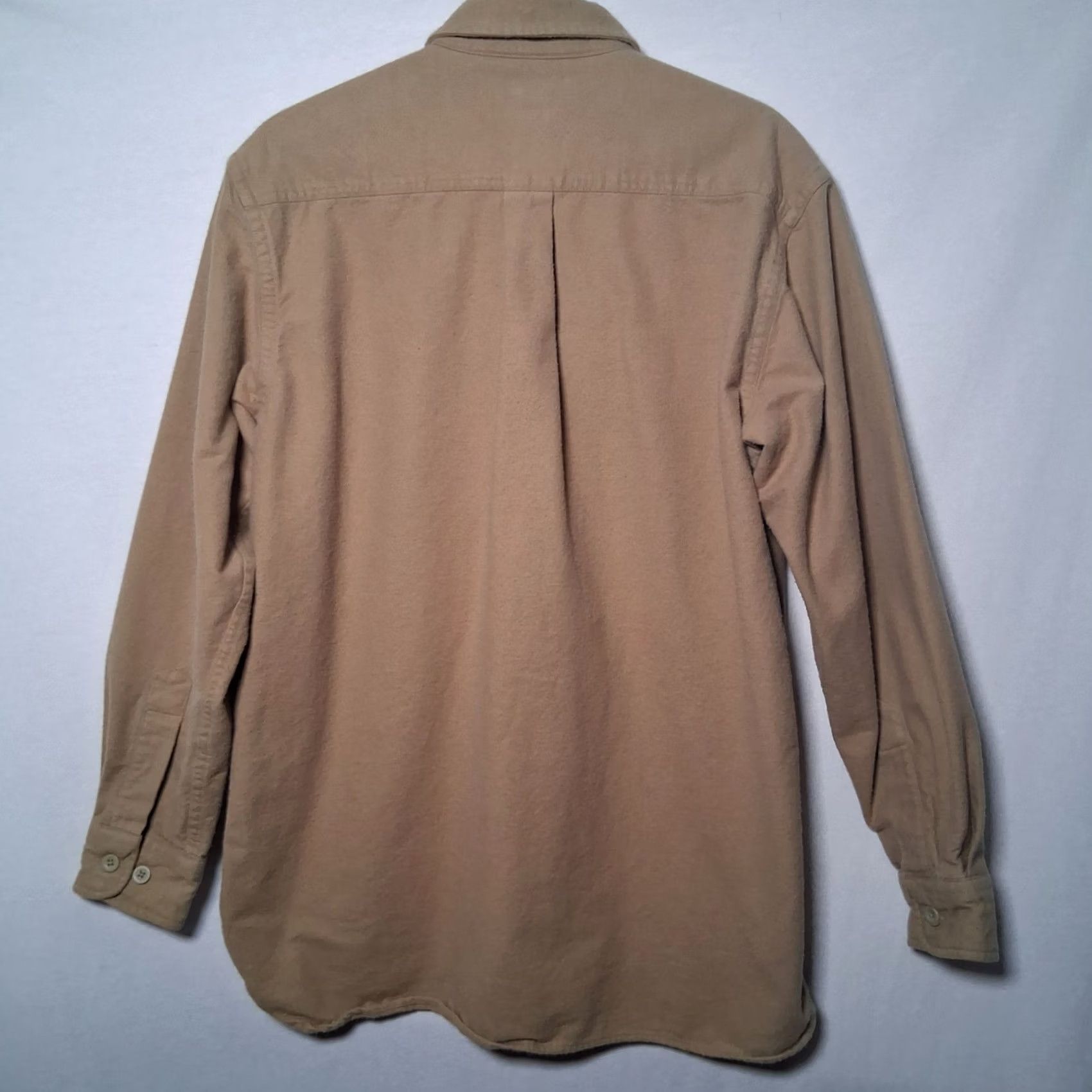 Vintage VINTAGE LL Bean Chamois Flannel Shirt Men Med REG Workwear Tan Outdoors Size US M / EU 48-50 / 2 - 3 Thumbnail