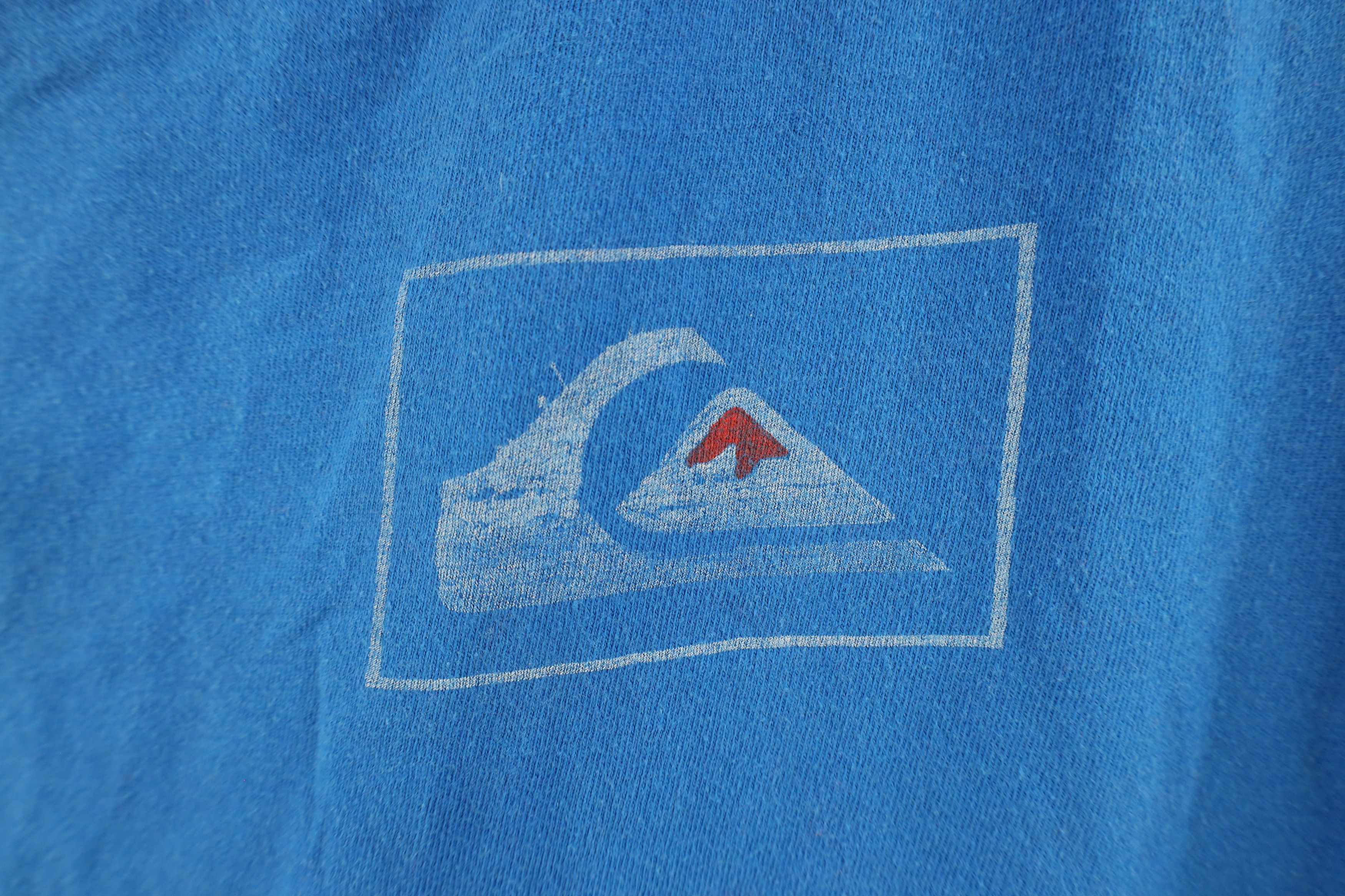 Quiksilver × Vintage Vintage 90s Quiksilver Surfing Logo Tank Top T-Shirt Blue Size US XXL / EU 58 / 5 - 4 Thumbnail