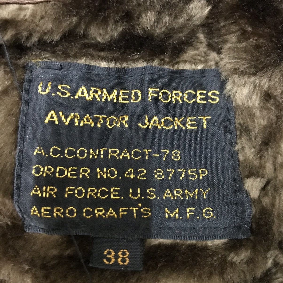 Vintage Vintage U.s Armed Force Aviator Leather Jacket Sherpa Size US S / EU 44-46 / 1 - 6 Thumbnail