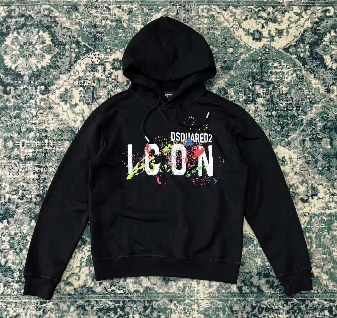 Dsquared2 dsquared2 black hooded sweatshirt with graphics Size US XS / EU 42 / 0 - 1 Thumbnail