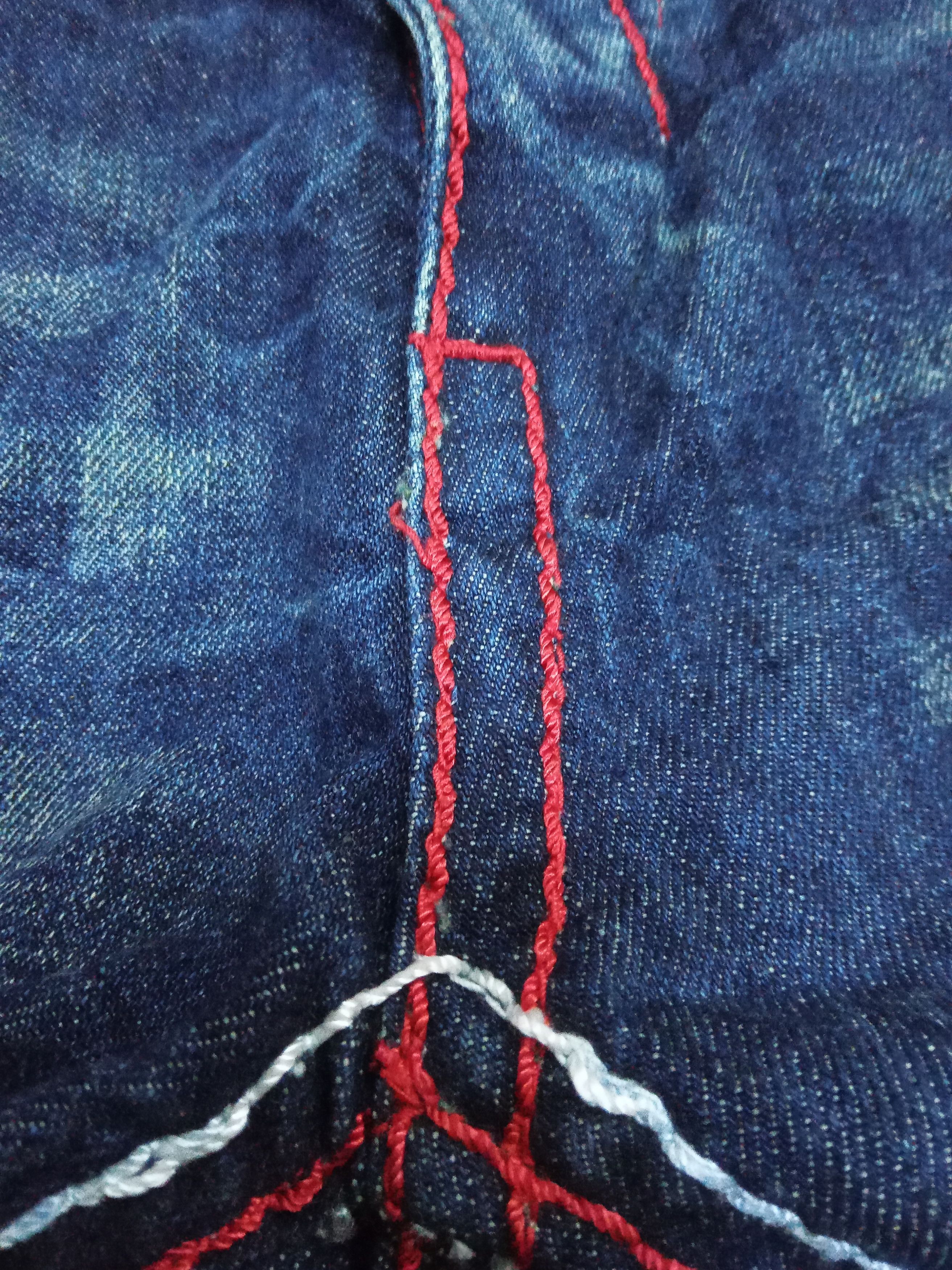 Japanese Brand Agate Label Ride The Lightning Rare Design Jeans Size US 34 / EU 50 - 10 Thumbnail