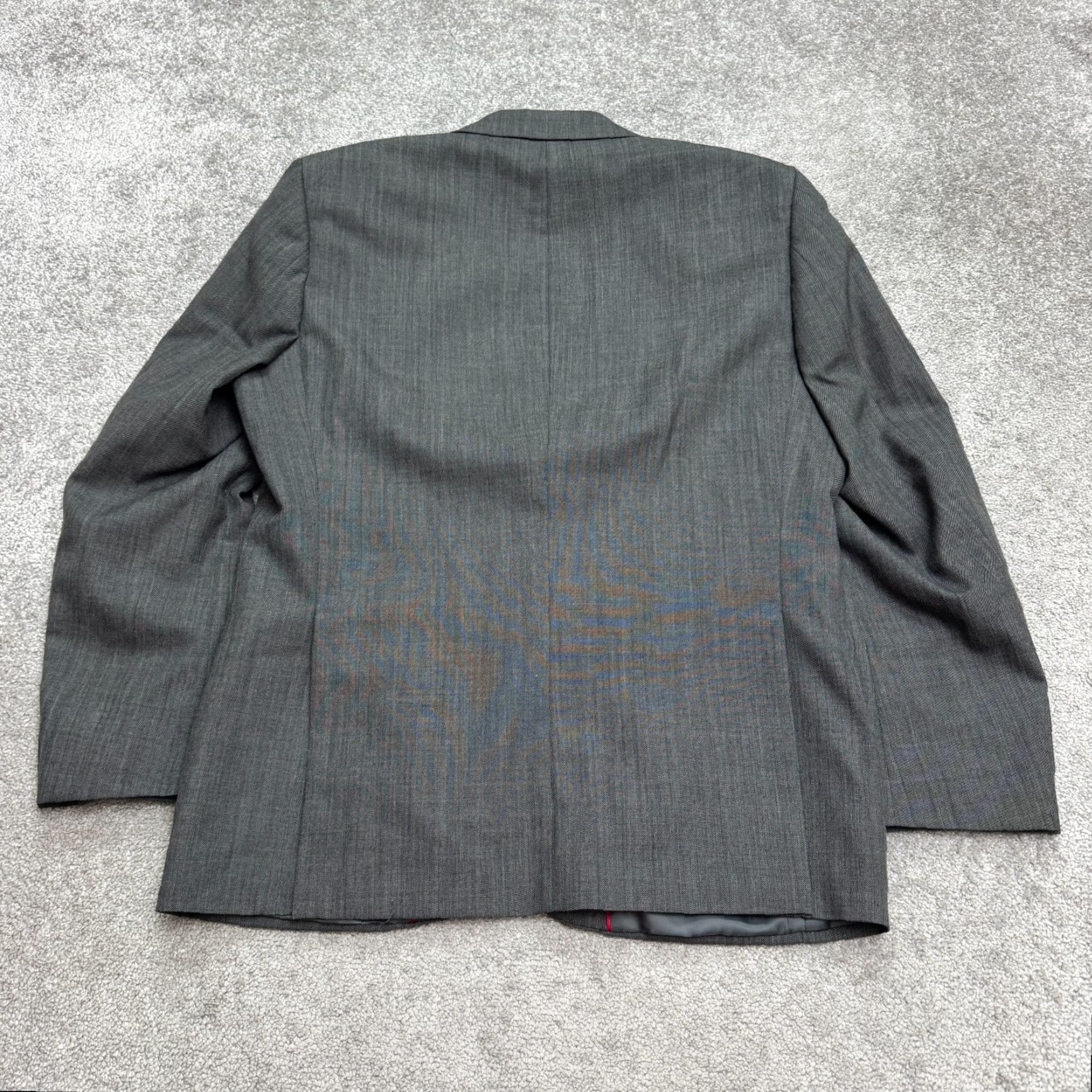 Jones New York Jones New York Wool Blend Suit Blazer Mens 40R Gray Notch Double Vented Workwear Size 40R - 2 Thumbnail
