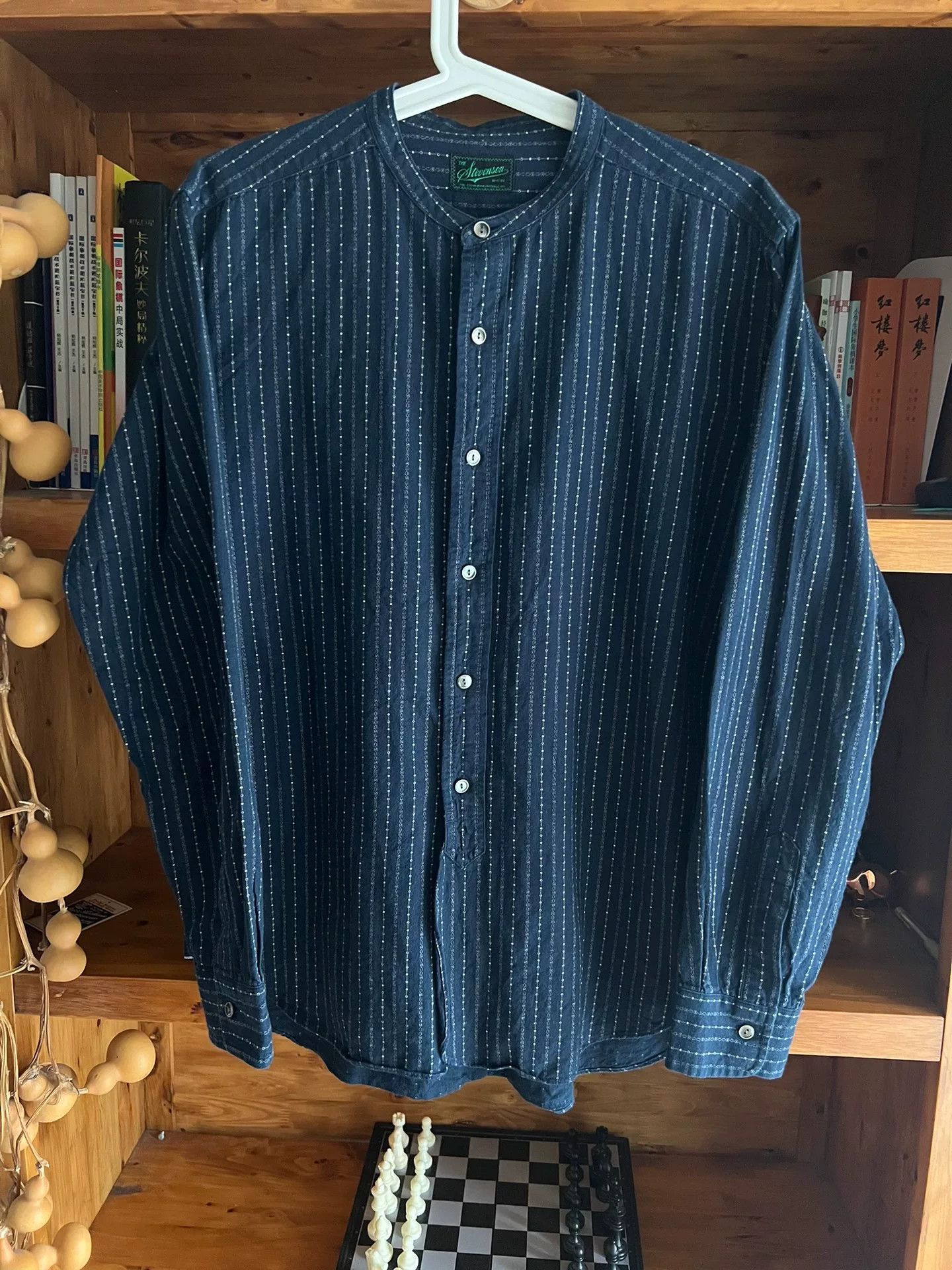 Stevenson Overall Co. indigo stripe shirt by stevenson overall co Size US L / EU 52-54 / 3 - 1 Thumbnail