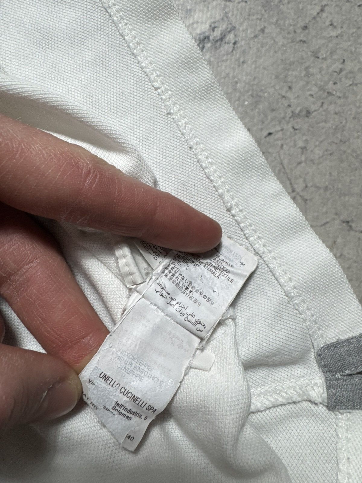 Brunello Cucinelli Brunello Cucinelli White Luxury Polo Shirt Size US M / EU 48-50 / 2 - 9 Thumbnail