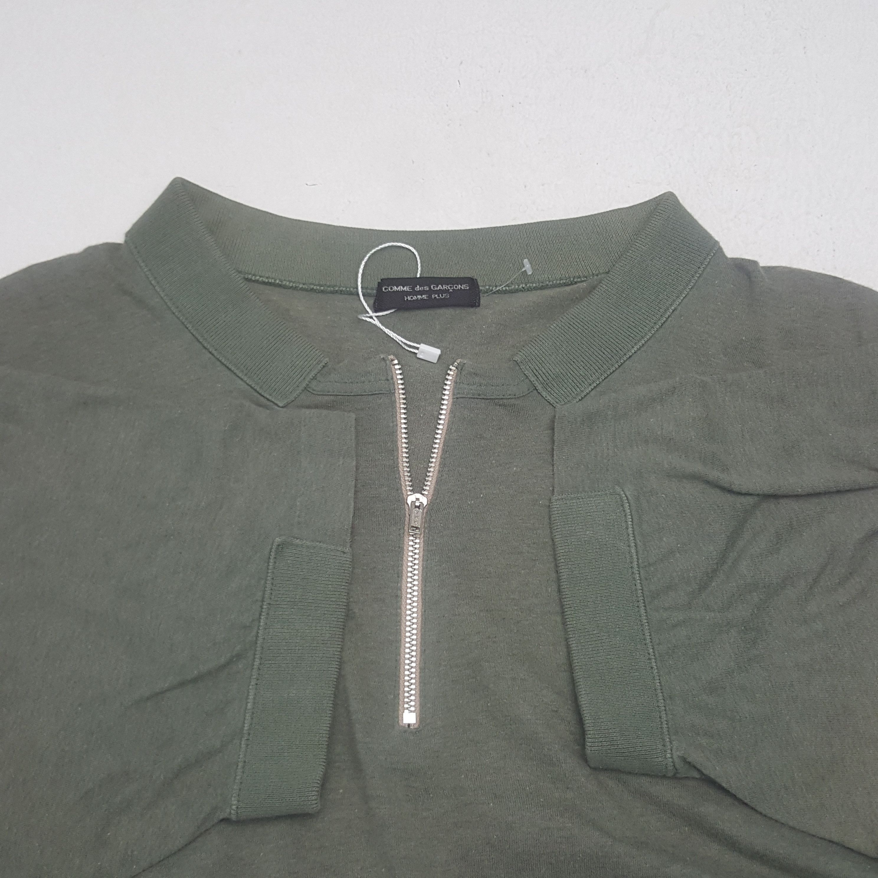 Comme des Garcons Vintage Comme Des Garcons Half Zipper Tshirt Size US L / EU 52-54 / 3 - 4 Thumbnail