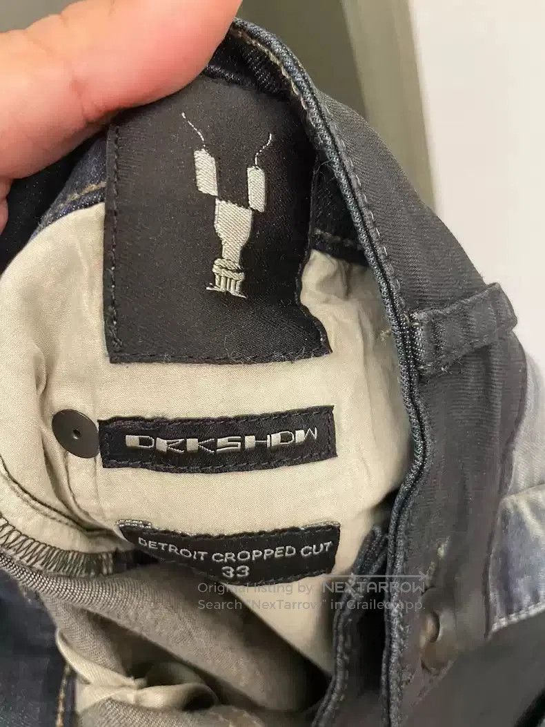 Rick Owens Rick Owens Denim stitching coated cropped feet pants. Size US 33 - 6 Thumbnail