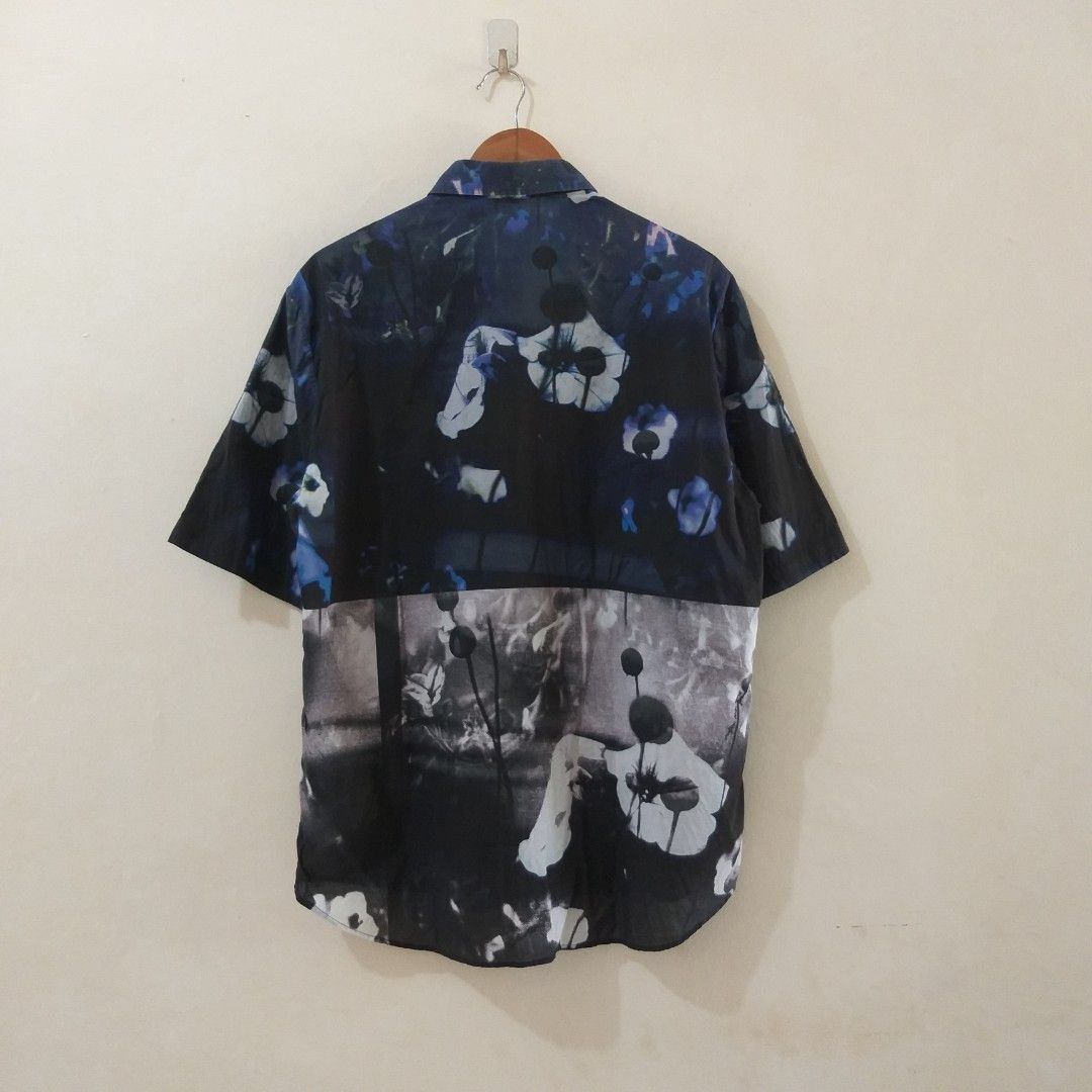 Alexander McQueen Alexander McQueen McQ Graphic Floral Short Sleeve Shirt Size US XL / EU 56 / 4 - 2 Thumbnail