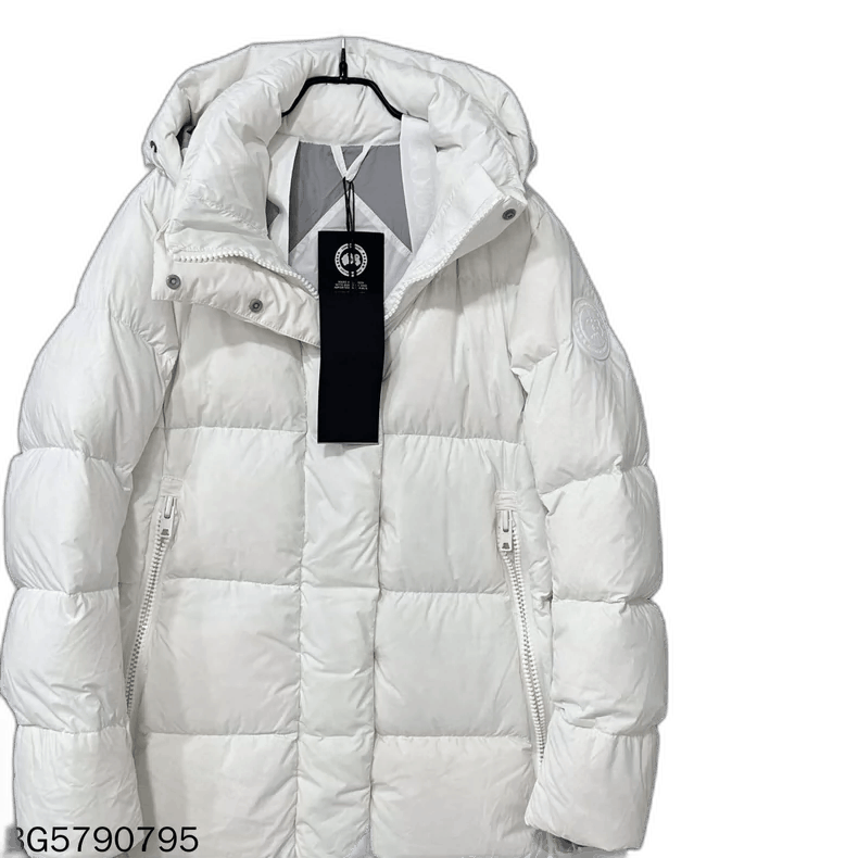 Canada Goose Canada Goose White Long Down Jacket Size L / US 10 / IT 46 - 1 Thumbnail