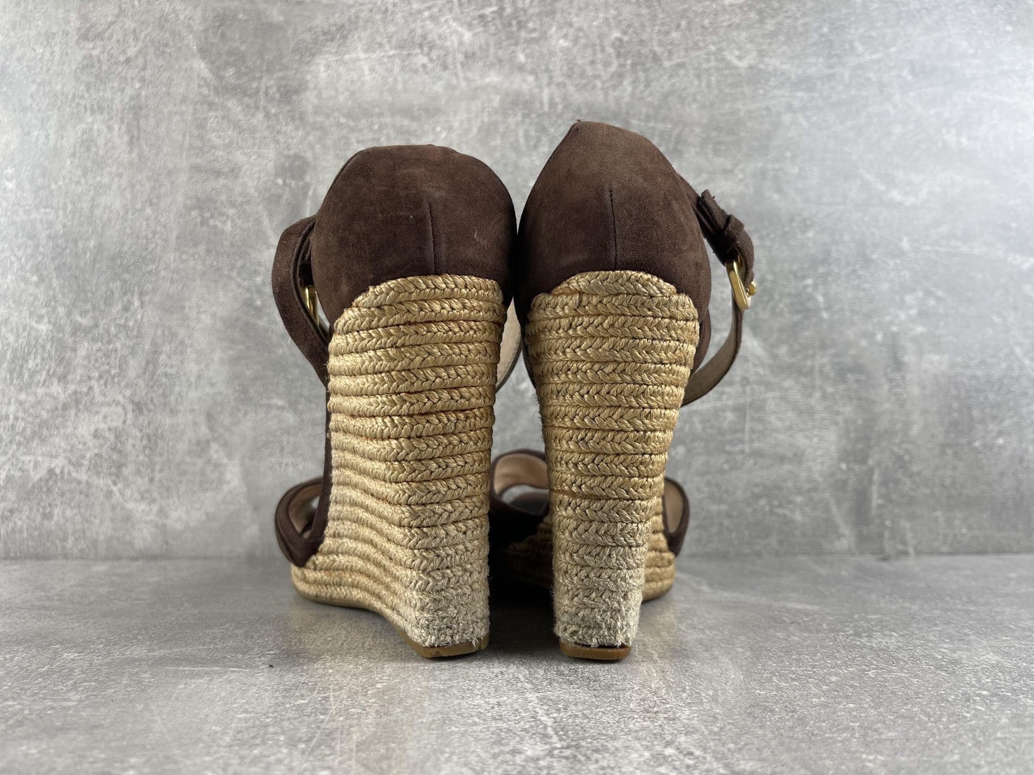 Prada Prada Linea Rosa vintage suede archive heel sandals shoe Size US 7.5 / IT 37.5 - 2 Thumbnail