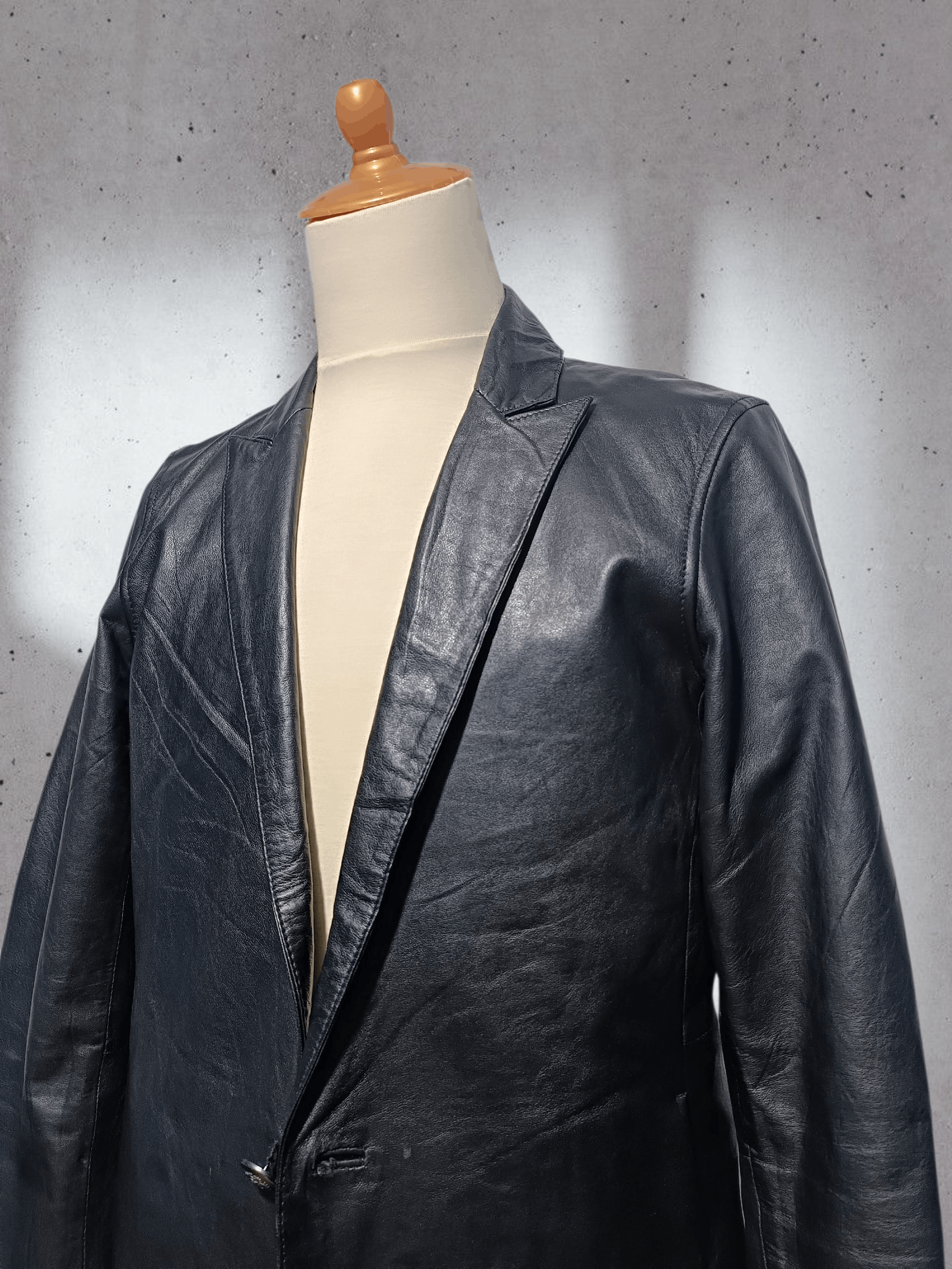 Vanquish Vanquish Leather Blazer Black 1 Button Japan Size US M / EU 48-50 / 2 - 2 Thumbnail