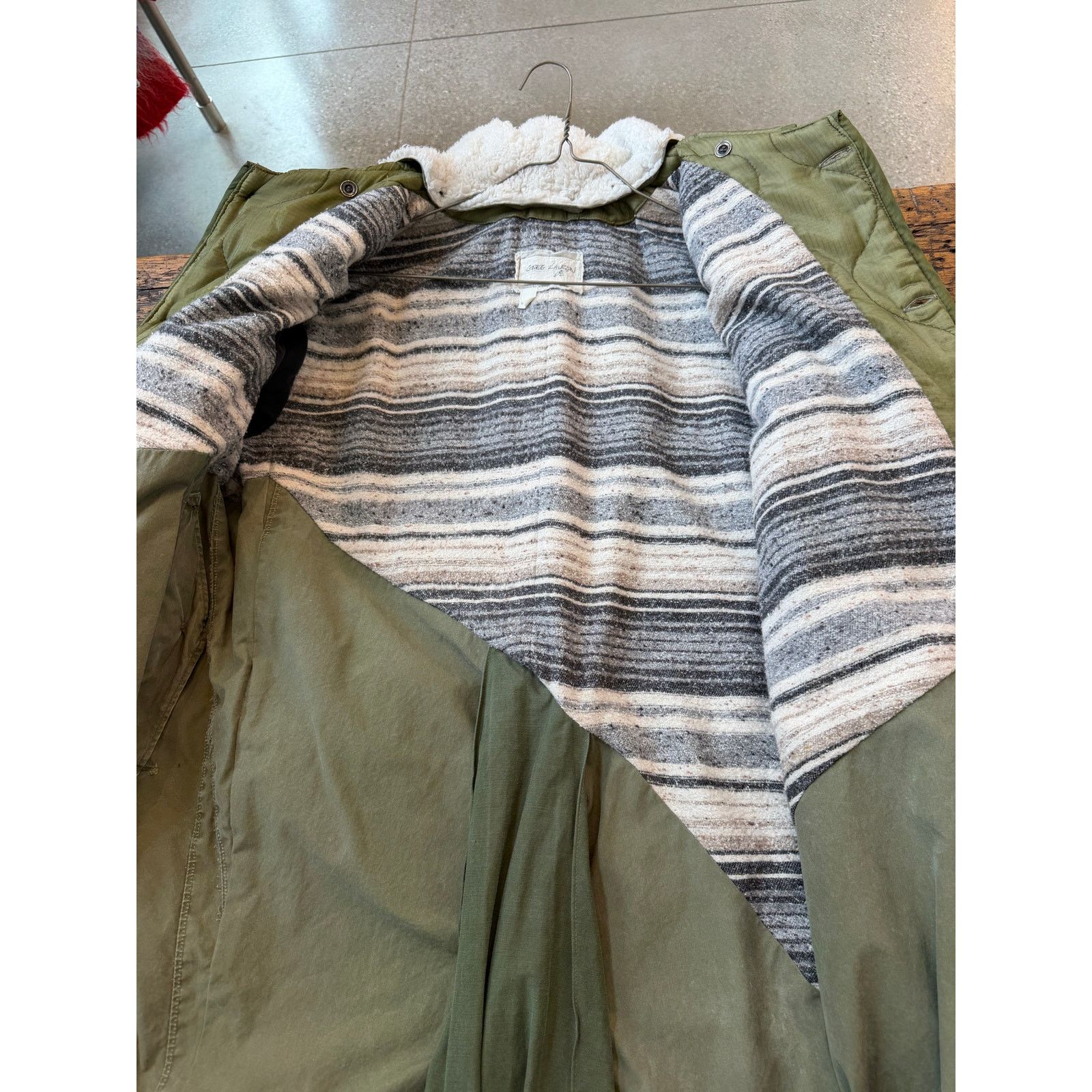 Greg Lauren Greg Lauren SAMPLE 50/50 Tent Insulated Blanket Lined Parka Size US L / EU 52-54 / 3 - 5 Thumbnail