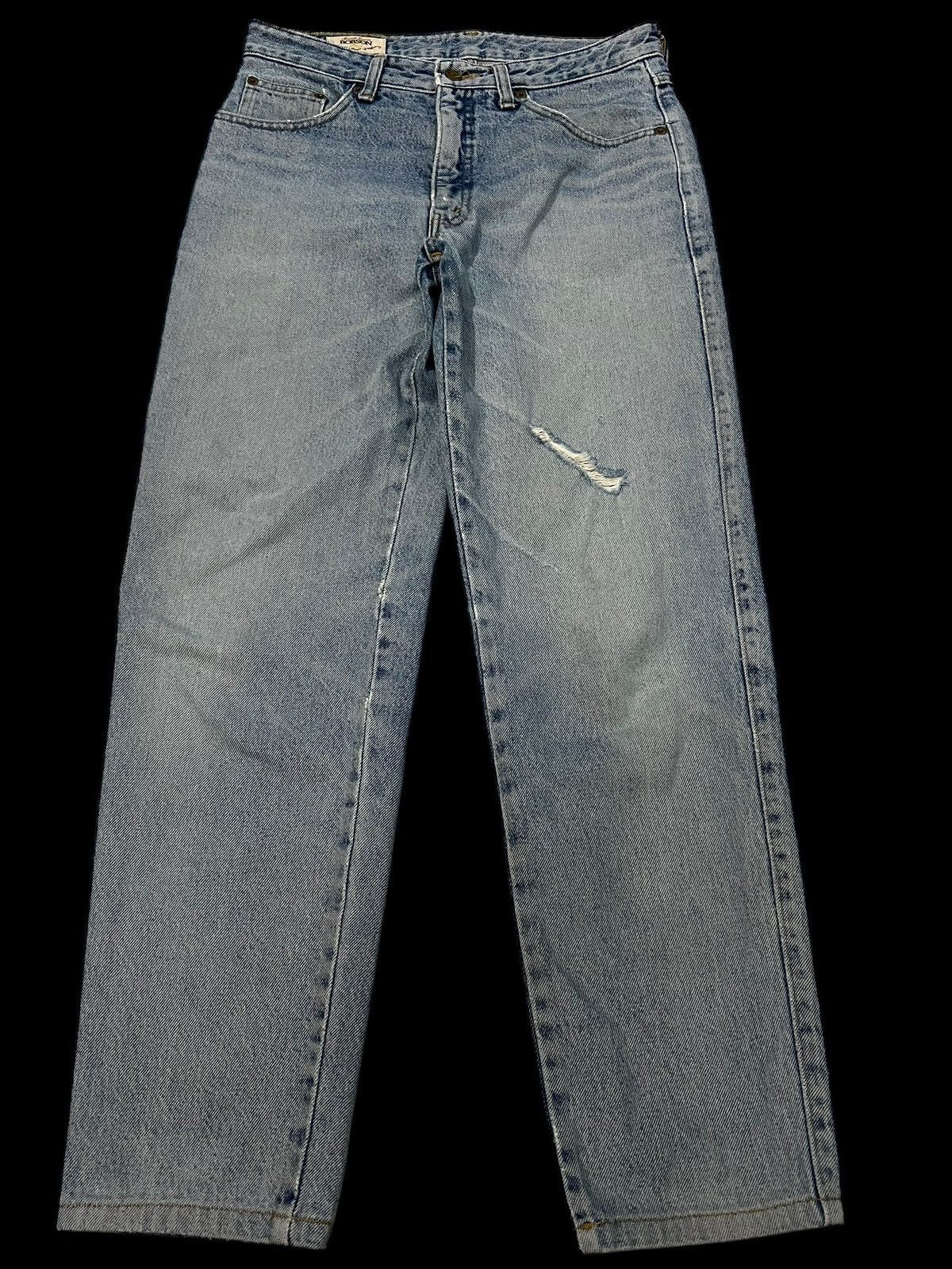 If Six Was Nine 💥90s Bobson Light Wash Distressed Jean Size US 30 / EU 46 - 1 Thumbnail