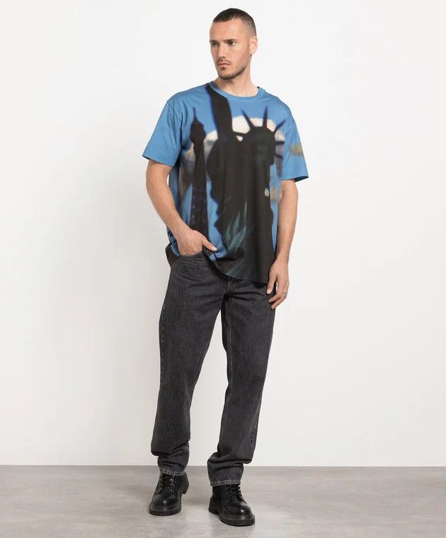 Givenchy o1loc1c0824 T-Shirt in Blue Size US XL / EU 56 / 4 - 4 Thumbnail
