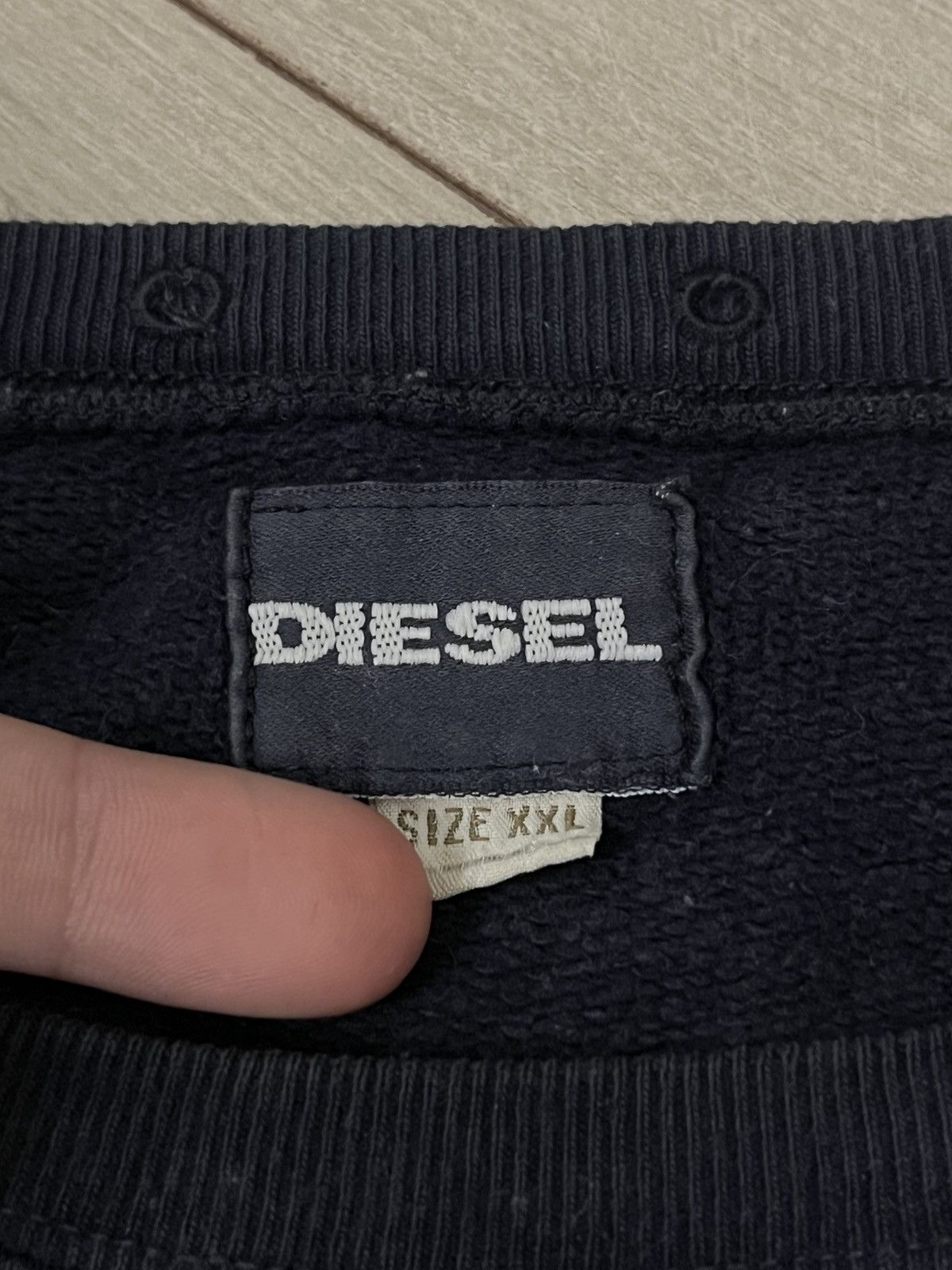 Diesel 🔥00’s Diesel Boxy Washed Big Logo Sweatshirt Creawneck Y2k Size US XXL / EU 58 / 5 - 8 Thumbnail