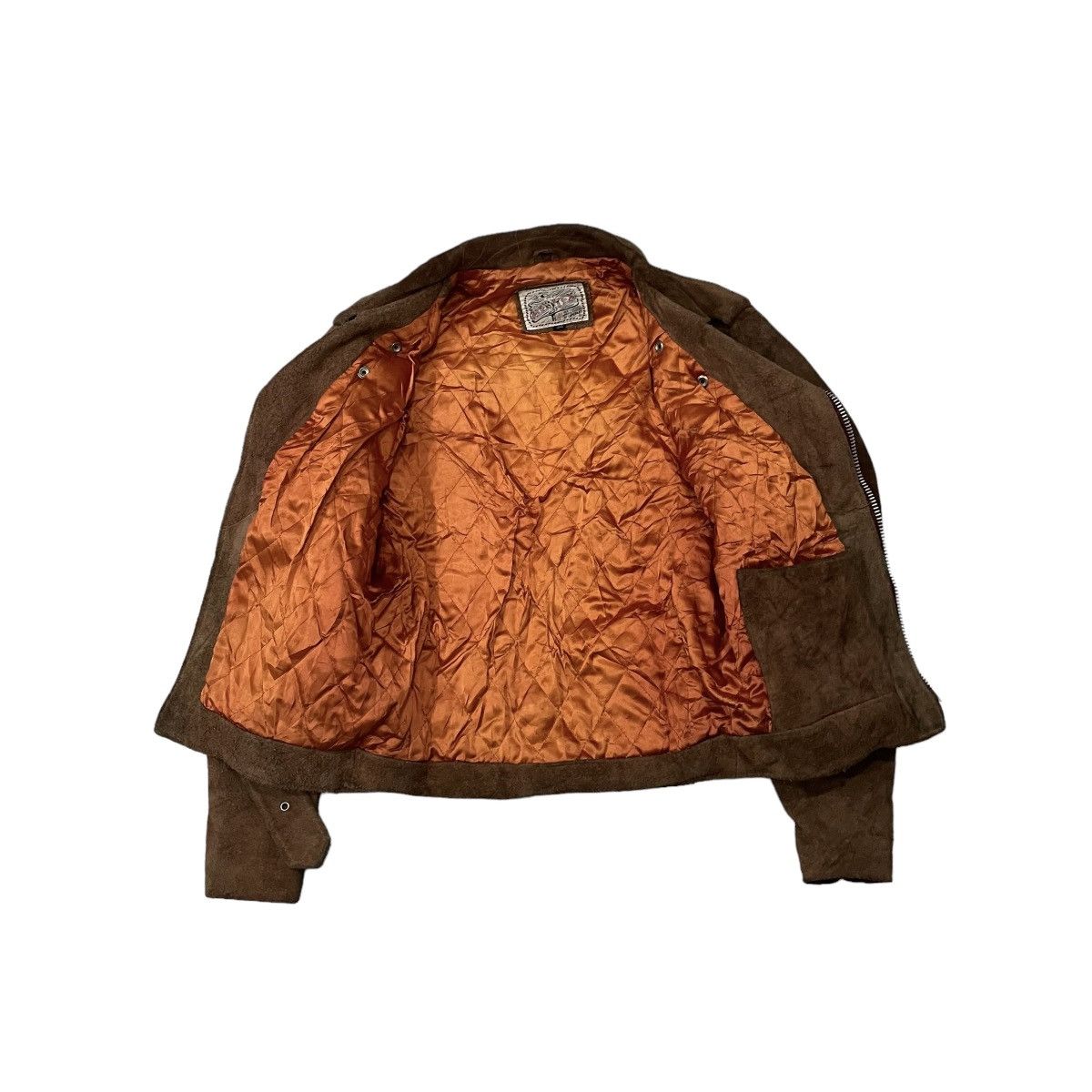 Schott Vintage Mextex Double Collar Biker Suede Leather Jacket Size US S / EU 44-46 / 1 - 19 Thumbnail
