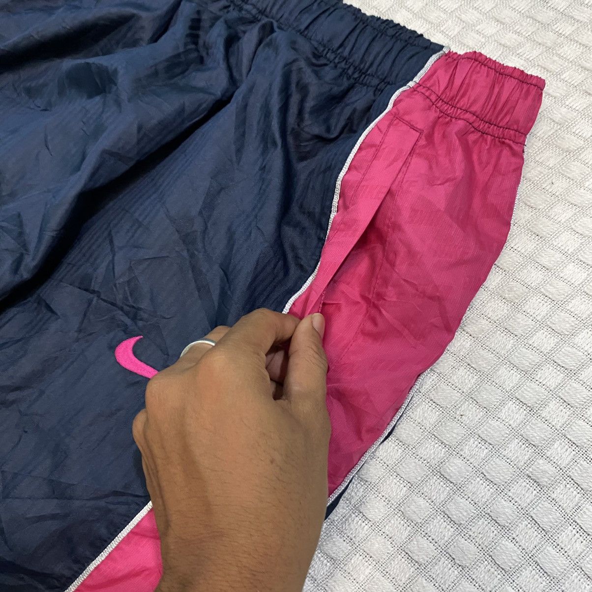 Carhartt Wip × Nike 💥 VINTAGE NIKE 90S BAGGY WIDE LEG SWOOSH TRACK PANTS Y2K Size US 26 / EU 42 - 6 Thumbnail