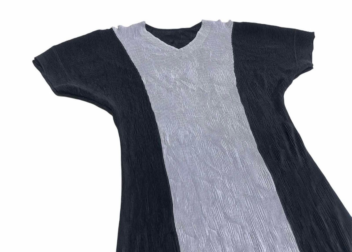 Issey Miyake 🔥Sick Japanese Pleats Please Style Black Pleated Dress Size L / US 10 / IT 46 - 3 Thumbnail