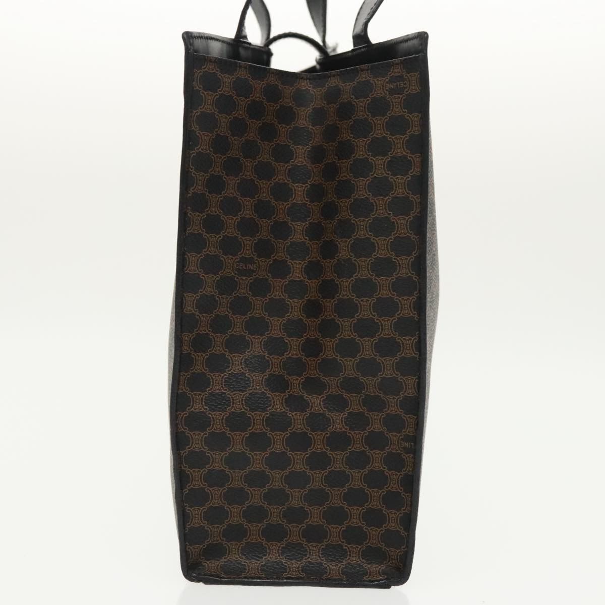 Celine CELINE Macadam Canvas Shoulder Bag Pvc Leather Black Gold Size ONE SIZE - 4 Thumbnail