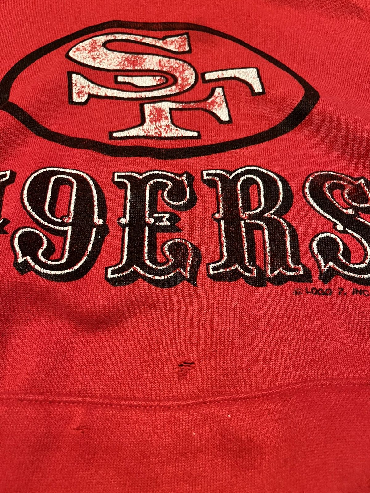 Logo 7 Vintage nfl hoodie Size US XL / EU 56 / 4 - 3 Thumbnail