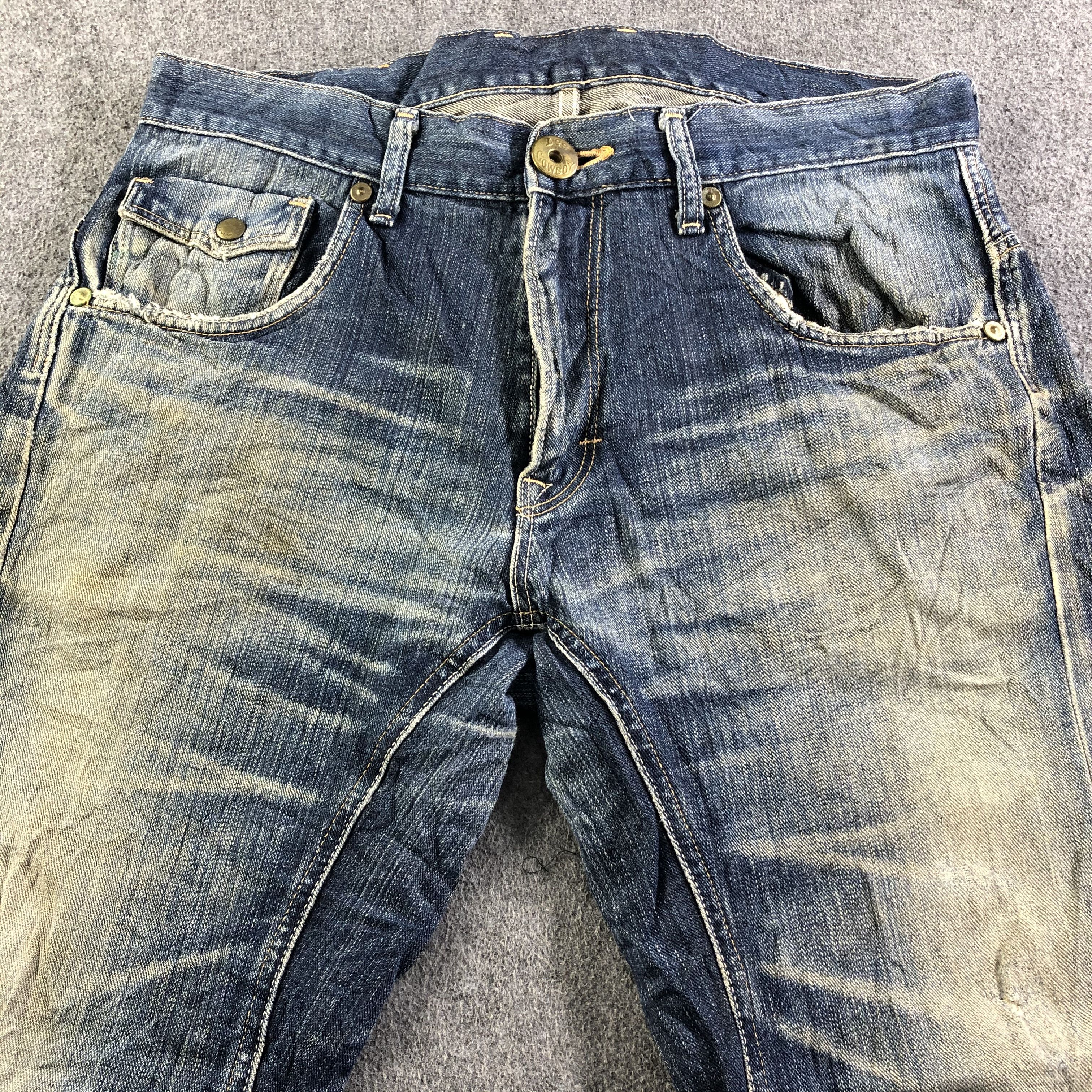Lee Vintage Blue Wash Lee Jeans-J3565 Size US 36 / EU 52 - 3 Thumbnail
