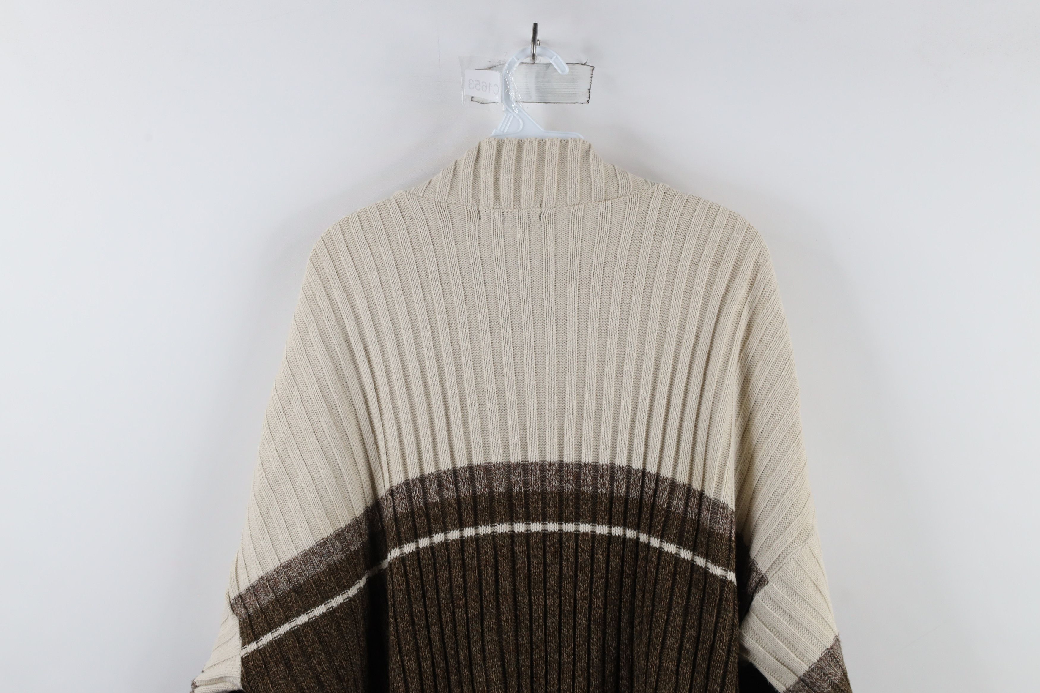 Vintage Vintage 90s Streetwear Chunky Ribbed Knit Mock Neck Sweater Size US XXL / EU 58 / 5 - 8 Thumbnail