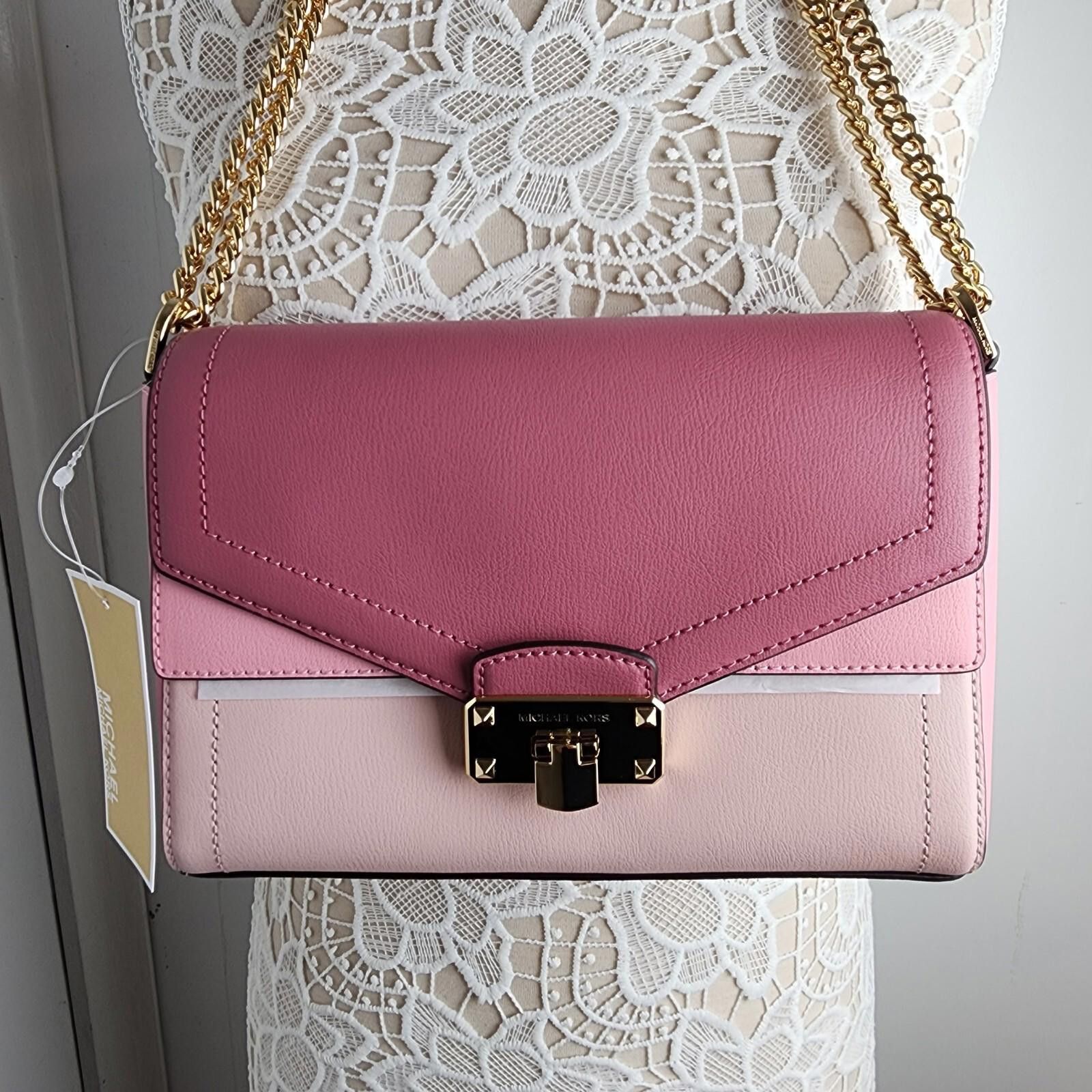 Michael Kors New Michael Kors Kinsley Medium Flap Shoulder Bag in Blossom Size ONE SIZE - 4 Thumbnail