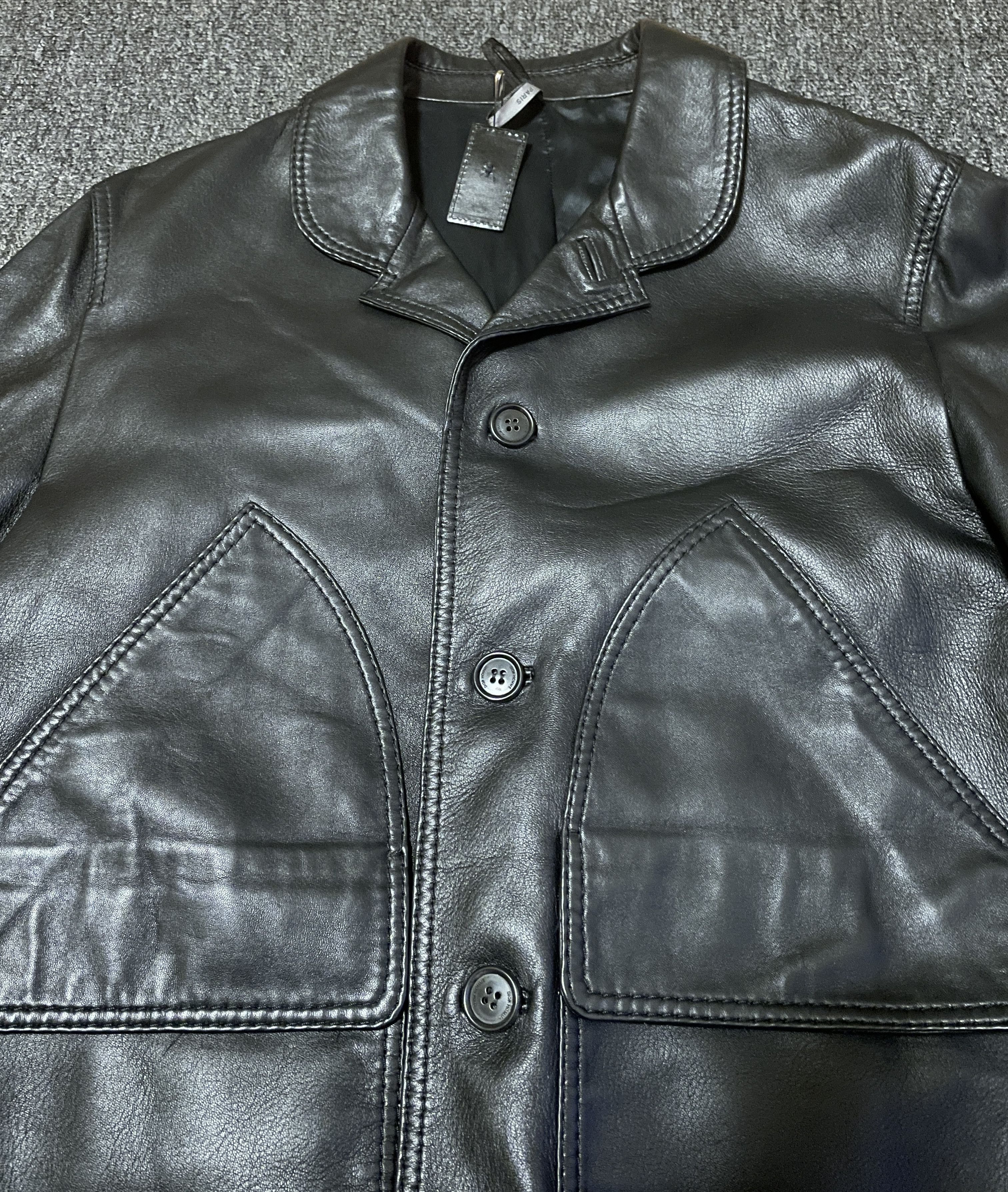 Dior Dior Black Leather Jackets size 48/m Size US M / EU 48-50 / 2 - 2 Thumbnail
