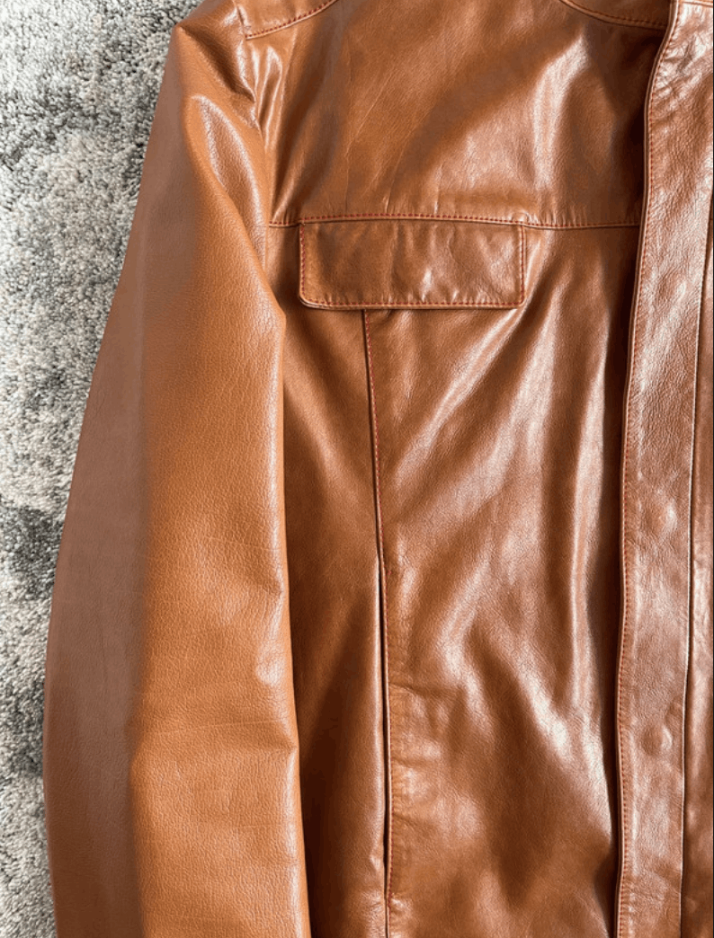 Miu Miu Miu Miu Jacket Coat Leather 1999 Coat Red Tab Nylon EX0016 Size US L / EU 52-54 / 3 - 5 Thumbnail