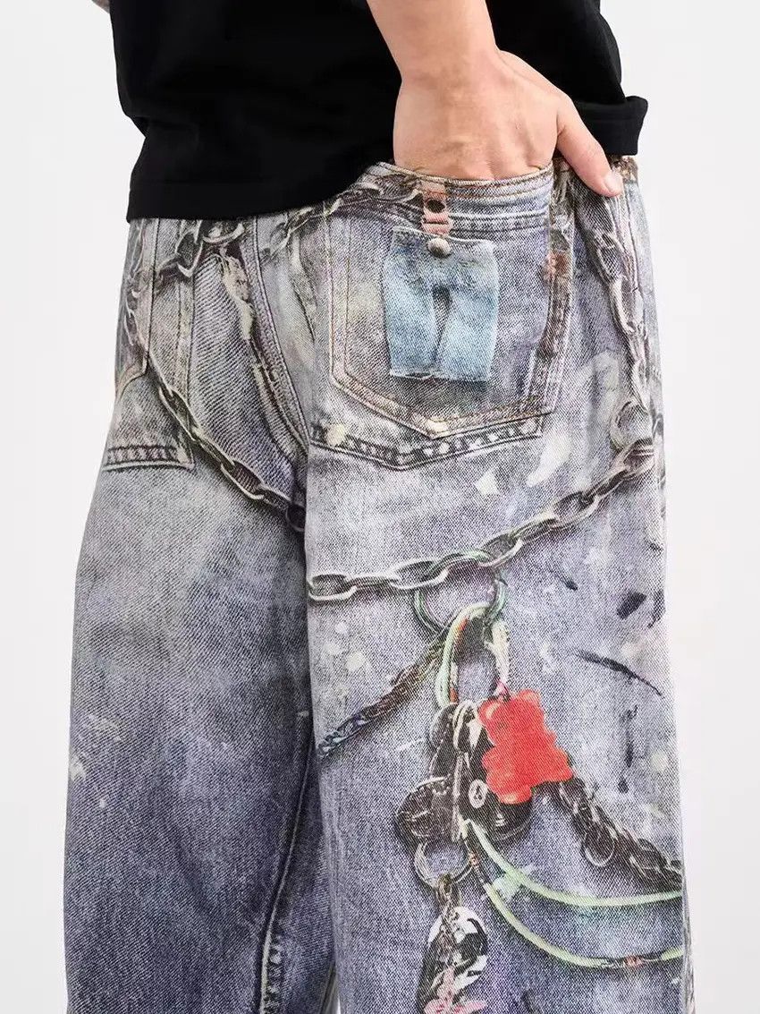 Designer × Japanese Brand Vintage Hip Hop Street Loose Casual Pants Size US 32 / EU 48 - 4 Thumbnail