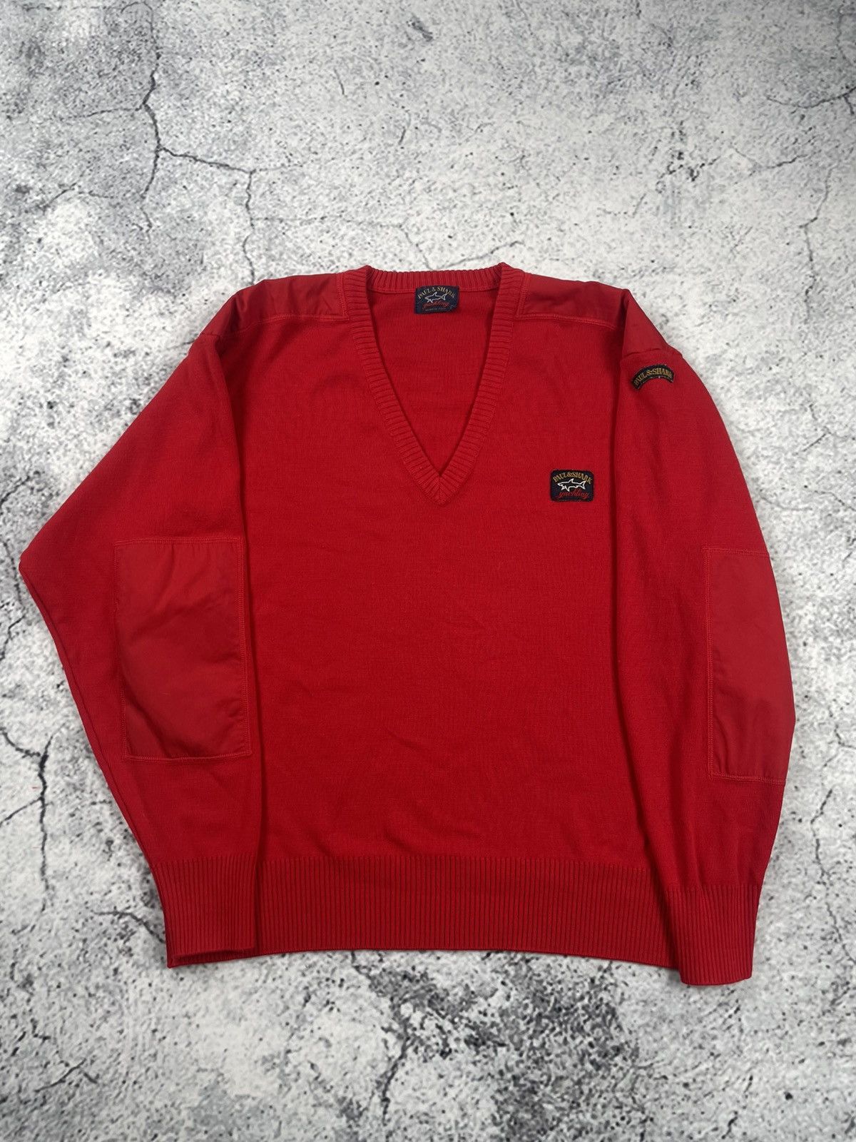 Paul & Shark Paul & Shark L Men Red Sweater Old Money Classic Winter EGV Size US L / EU 52-54 / 3 - 2 Thumbnail