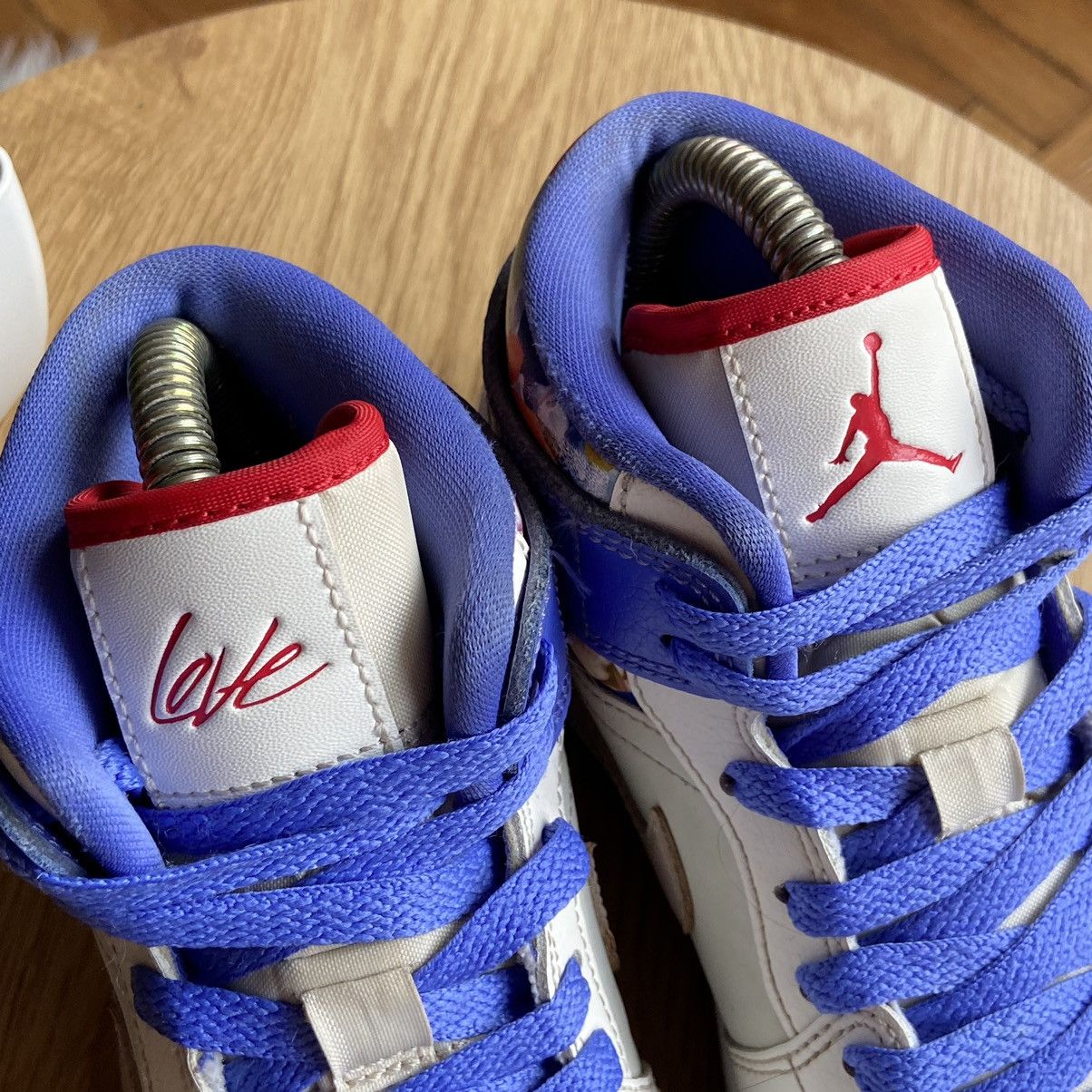 Jordan Brand × Nike 📌 Cutie Nike Air Jordan 1 Mid Valentine’s Day Bouquet Shoes Size US 7 / IT 37 - 6 Thumbnail