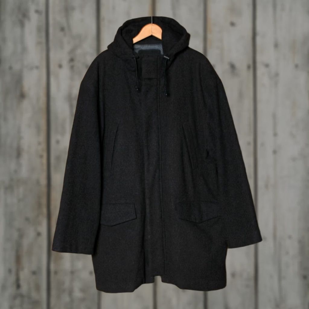 Andrew Marc VINTAGE Andrew Marc Parka Hooded Parka Mens Jacket Wool/Cashmere Blend Sz. L Gray 90s/Y2K Features: Hooded, Zip Size US L / EU 52-54 / 3 - 1 Thumbnail