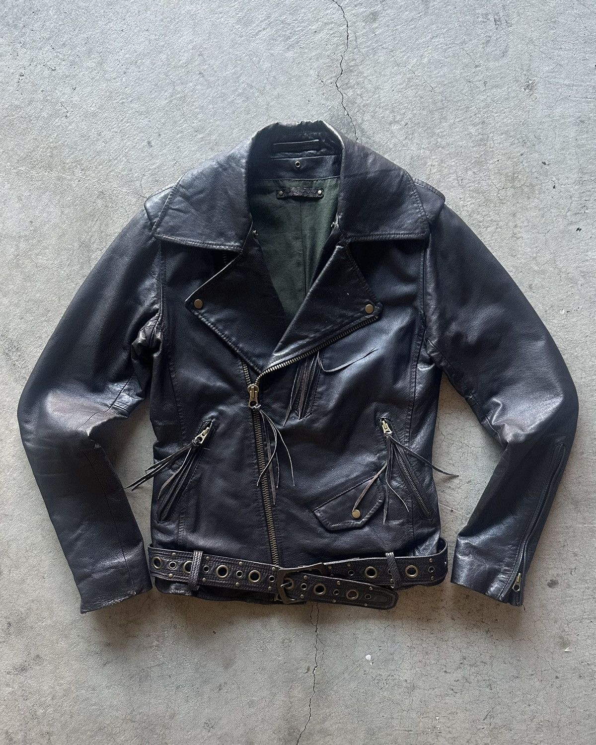 GOA LEATHER JACKET Y2K　レディースFree　ゴートレザー goa - rare 00s GOA bono leather jacket y2k レザーの通販 by n