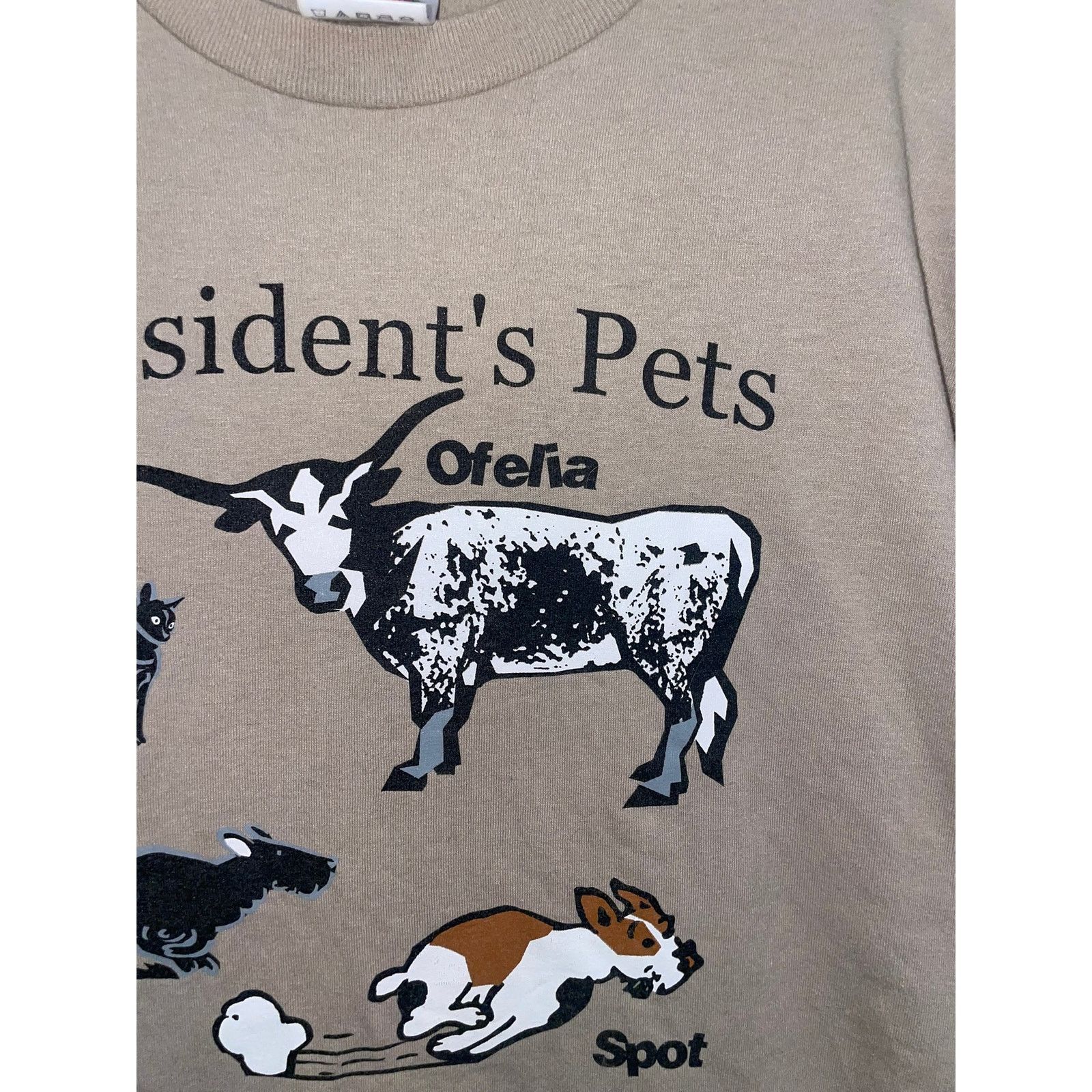 Fruit Of The Loom Vintage George Bush Shirt The Presidents Pets TX Tee Large Size US L / EU 52-54 / 3 - 2 Thumbnail