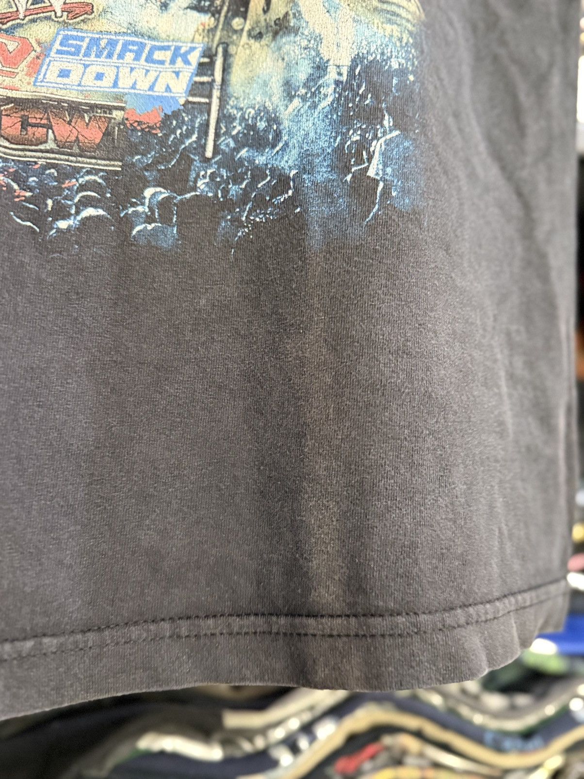 WWF Vintage ECW Raw Smack Down Wrestling Backhit Sun Faded Tee Size US L / EU 52-54 / 3 - 7 Thumbnail