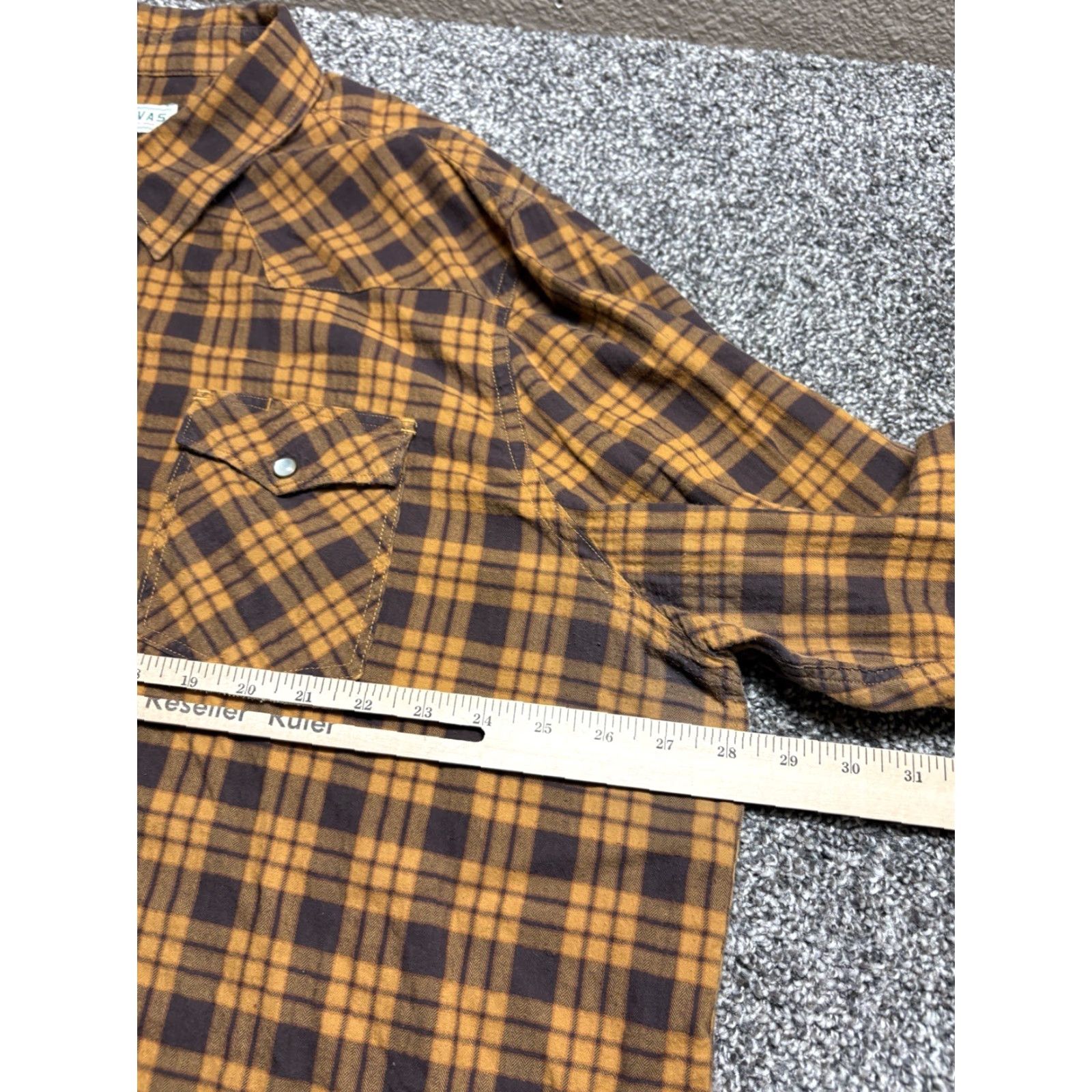 Tecovas Tecovas Pearl Snap Flannel Shirt Men 3XL Western Plaid Cowboy Long Sleeve Shirt Size US XXL / EU 58 / 5 - 6 Thumbnail