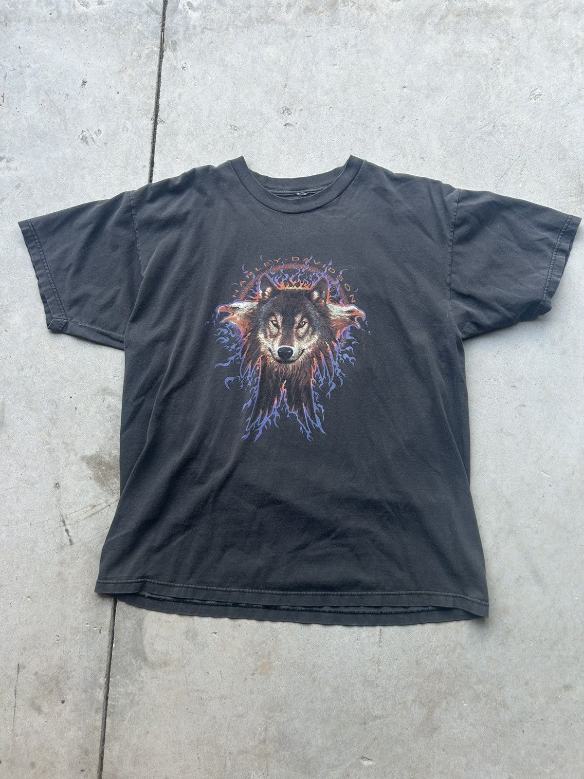 Harley Davidson Wolf Shirt | Grailed