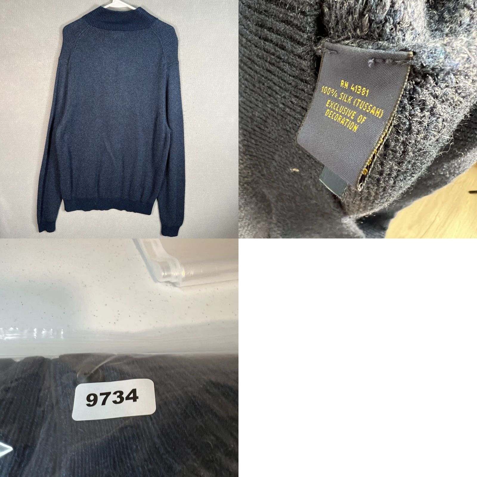 Polo Ralph Lauren VINTAGE Polo Ralph Lauren Button Silk Knit Sweater Shirt Adult 2XL Blue Pullover Mens Size US XXL / EU 58 / 5 - 8 Thumbnail