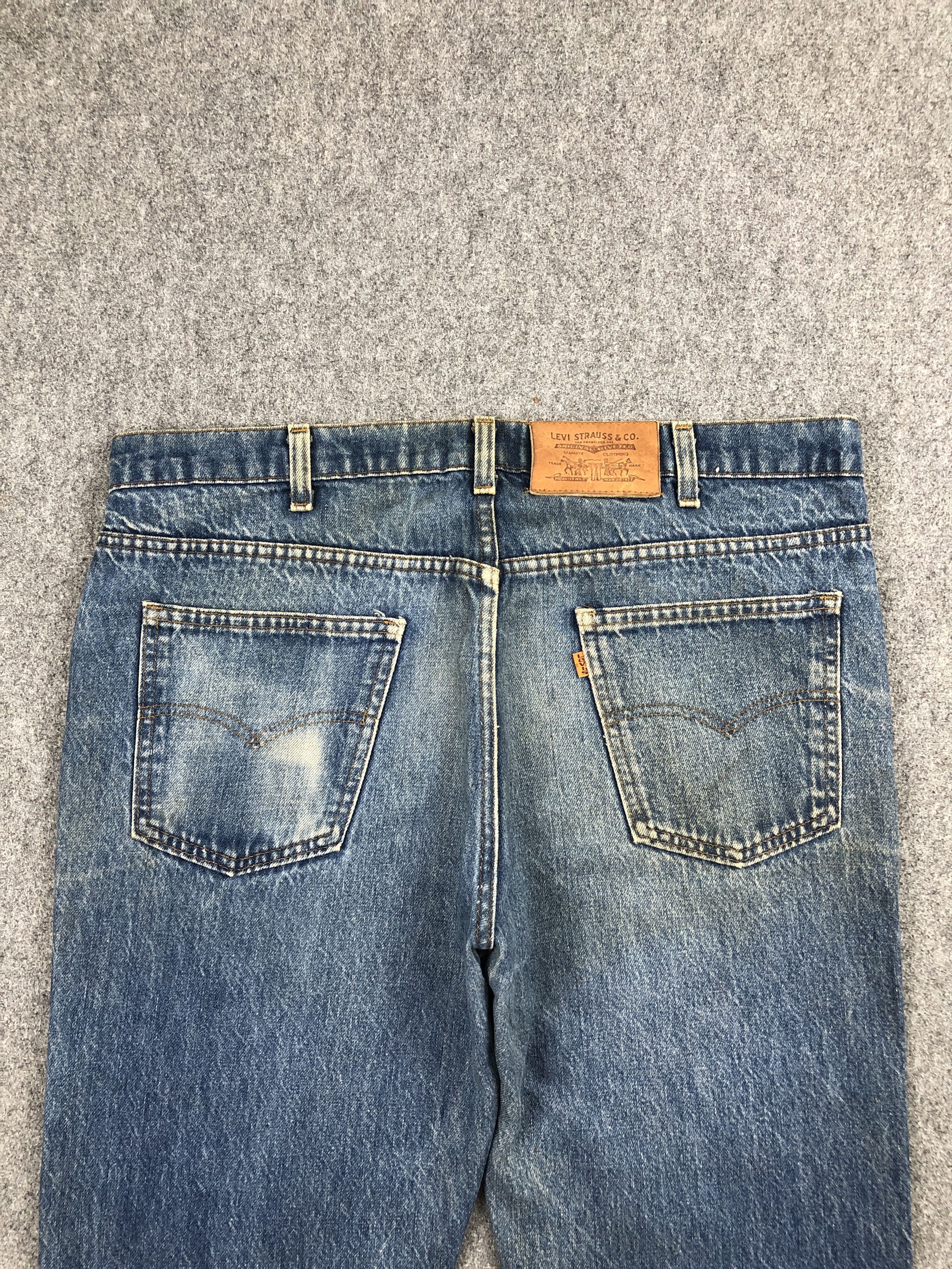 Levi's Vintage 80s Levis 517 Flared Bootcut Orange Tab Jeans DP2428 Size US 37 - 4 Thumbnail