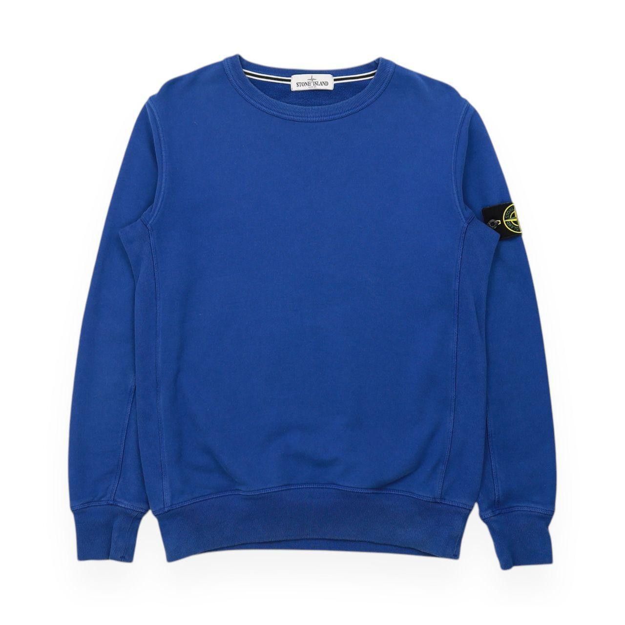 Stone Island S/S 12 Garment Dyed Sweatshirt in Blue, Men's