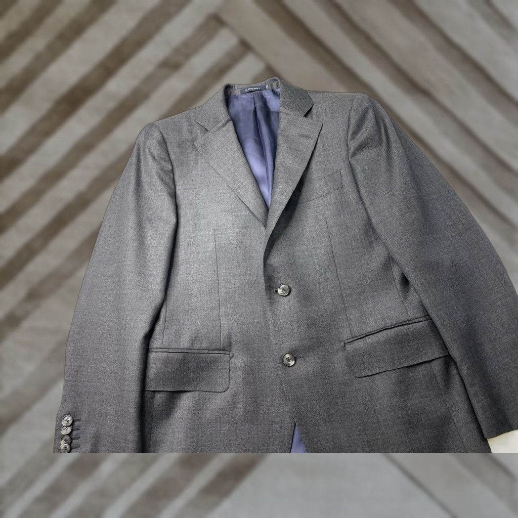 Suitsupply Suitsupply Blazer Jacket Single-Breasted Pure Wool S110 Gray Mens 36R Sport Coat Size 36R - 1 Thumbnail