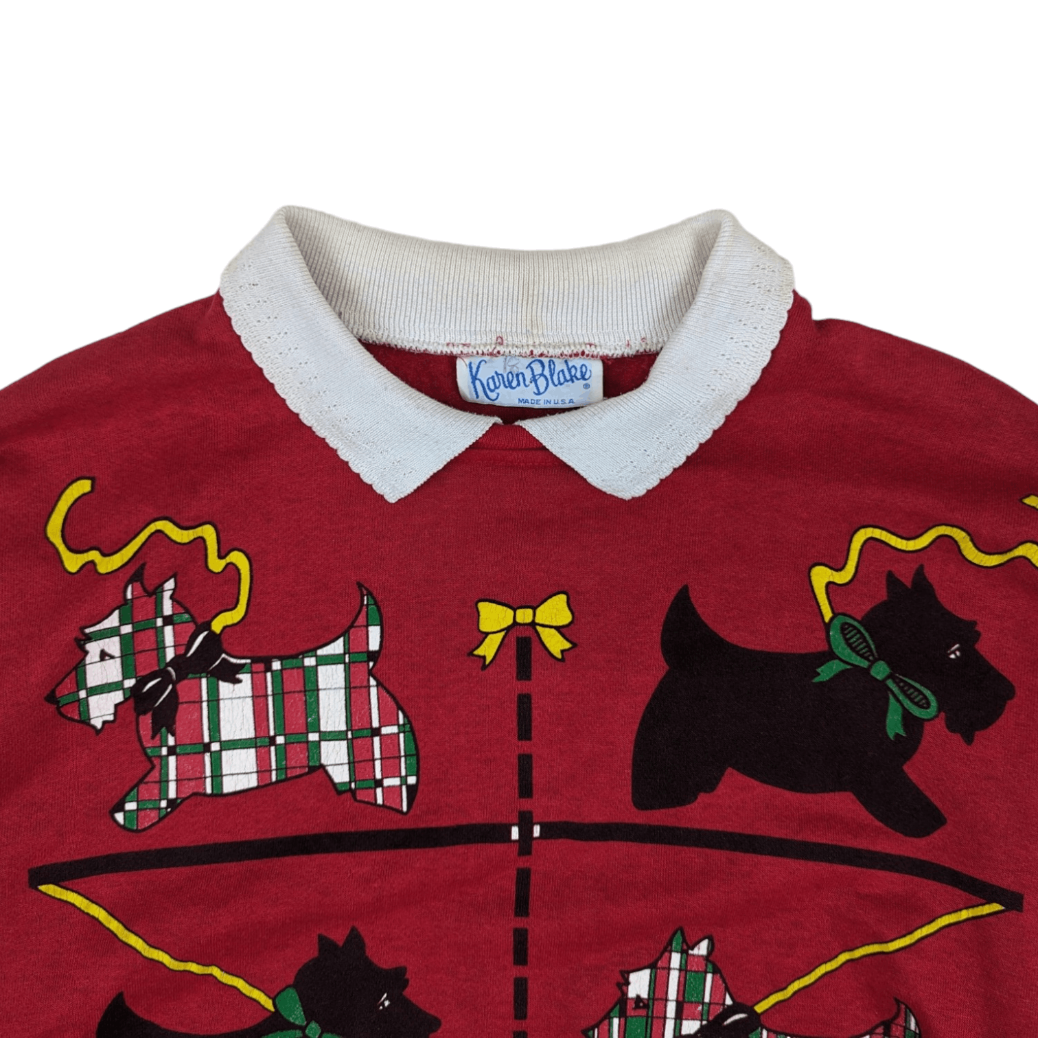 Vintage Vintage 90's KAREN BLAKE Cute Dog Animal Graphic Jumper Size XL / US 12-14 / IT 48-50 - 4 Thumbnail